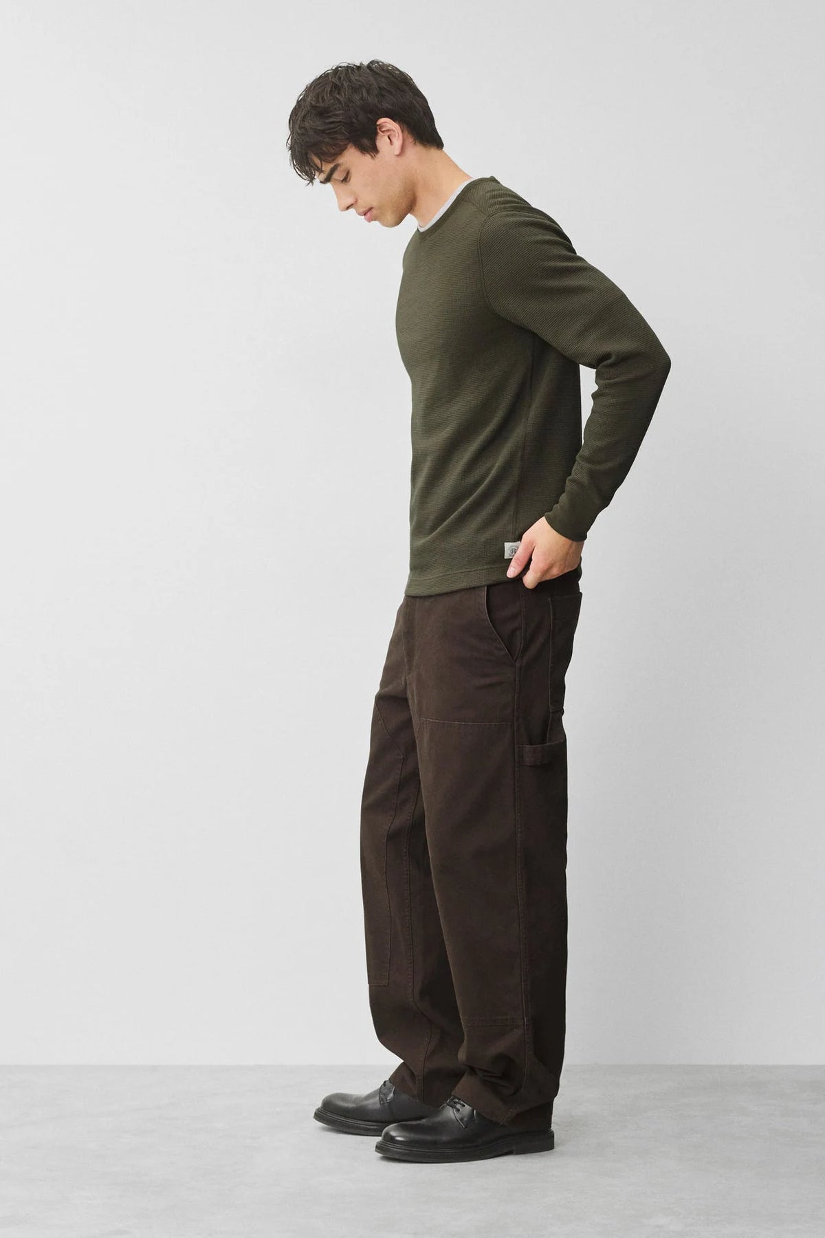 Lightweight Waffle Standard Long Sleeve T-Shirts Reigning Champ