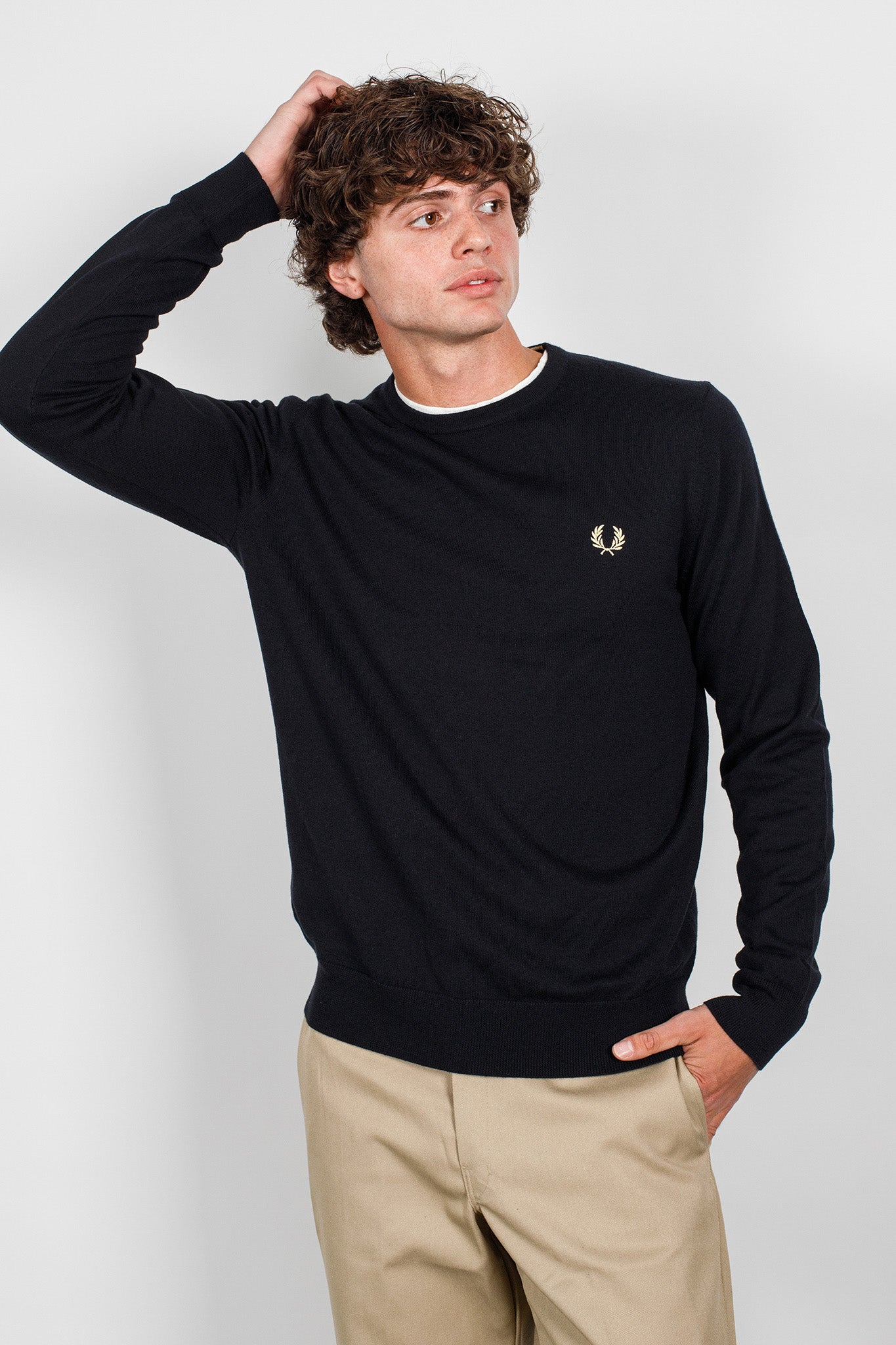 Fred-Perry-Classic-Crew-Neck-Jumper-Black
