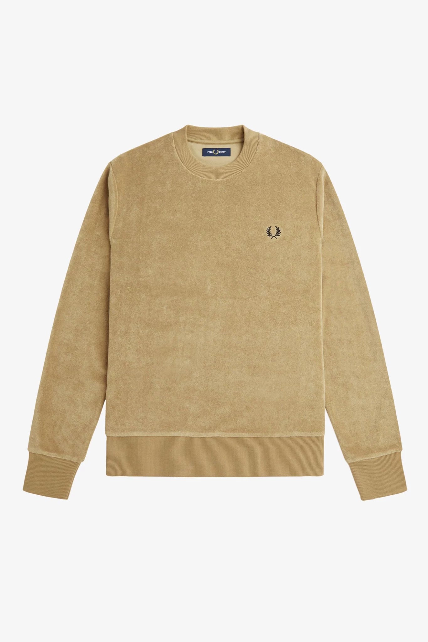 Towelling Crew Neck Sweatshirt Sweaters &amp; Knits Fred Perry   