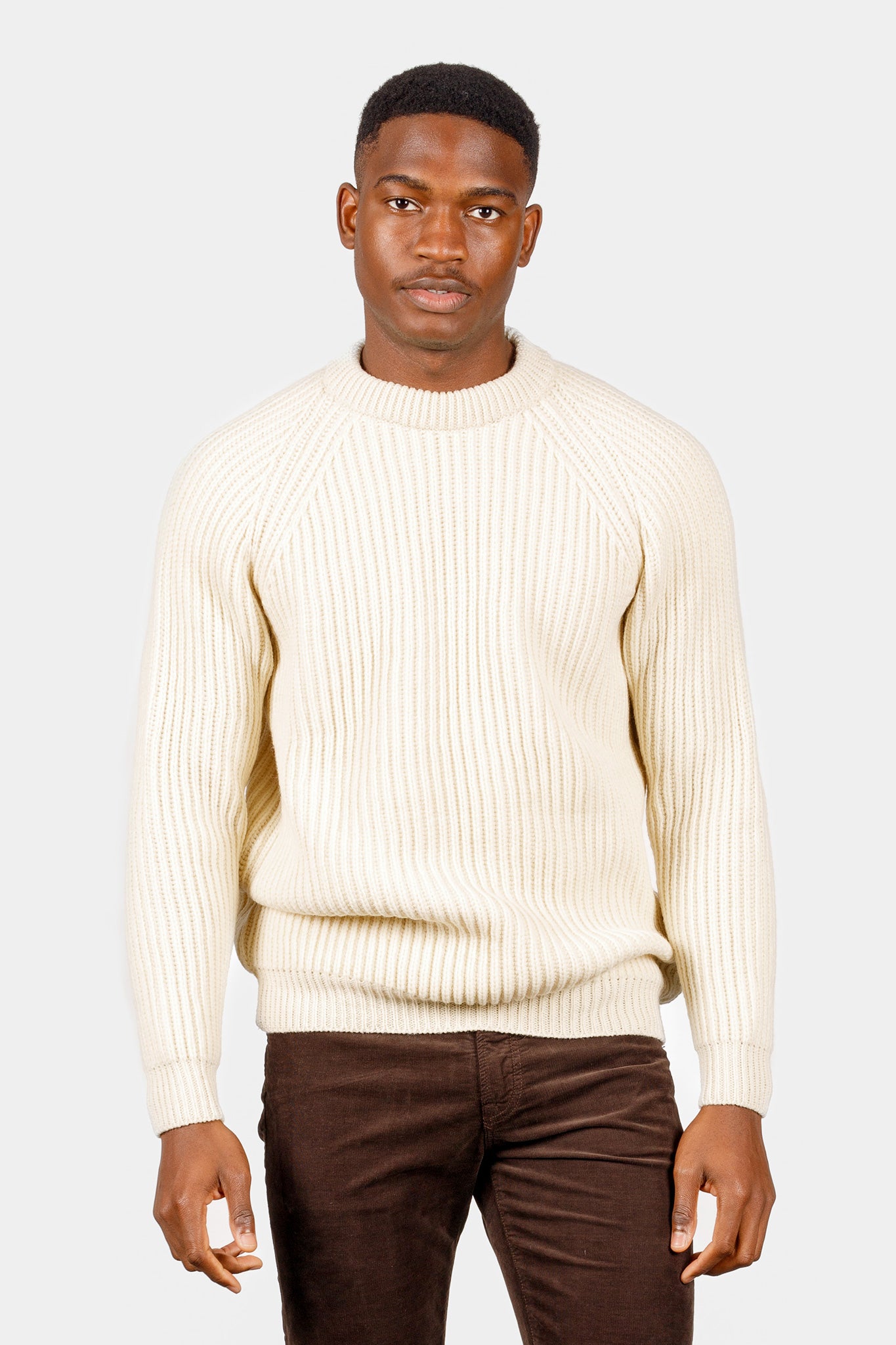 Gloverall-Fisherman-Jumper-Ecru