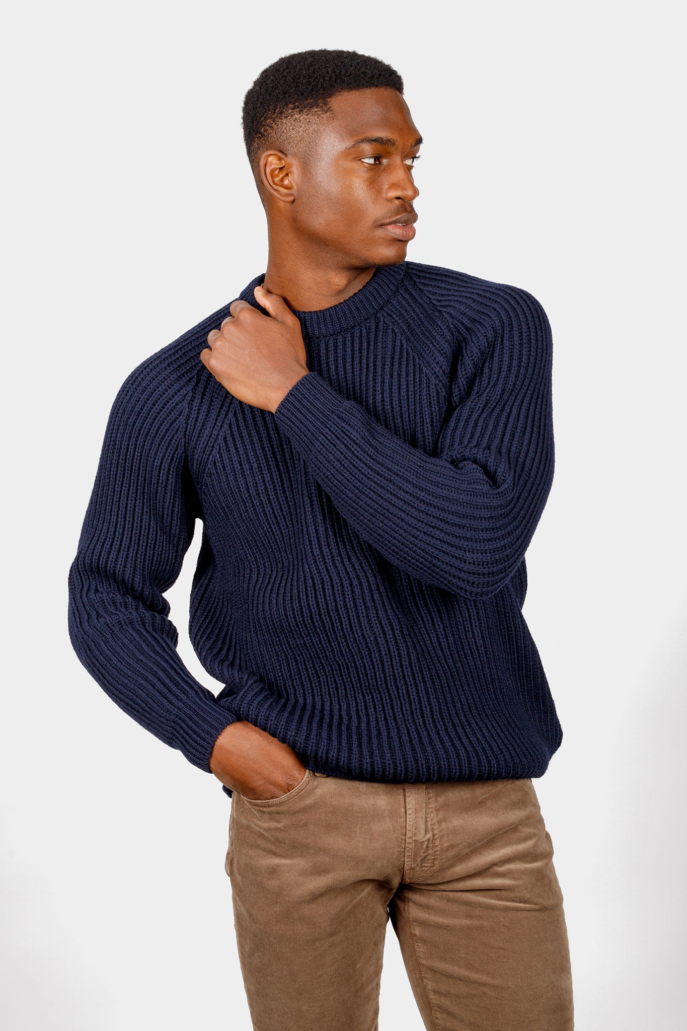    Gloverall-Fisherman-Jumper-Navy