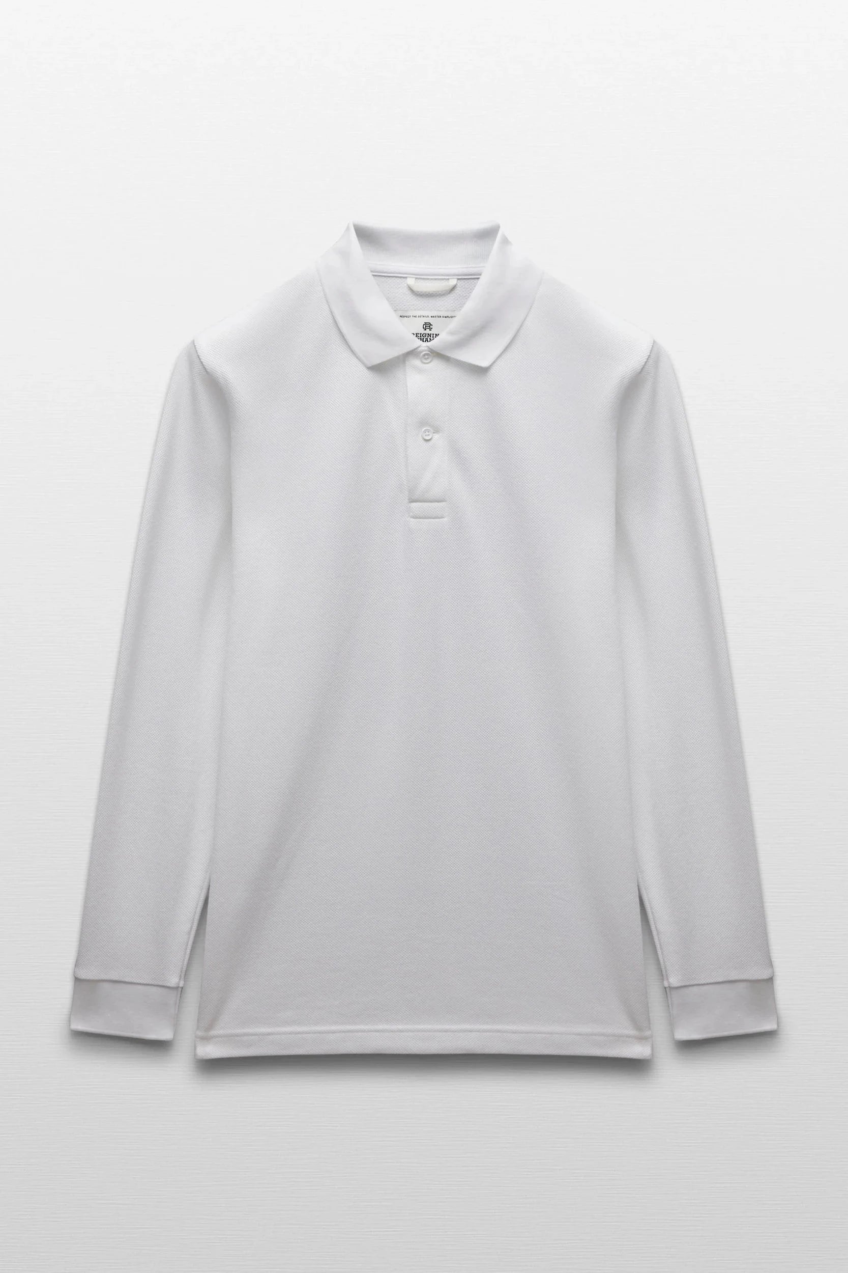 Athletic Pique Academy Standard Long Sleeve Polo Polos Reigning Champ