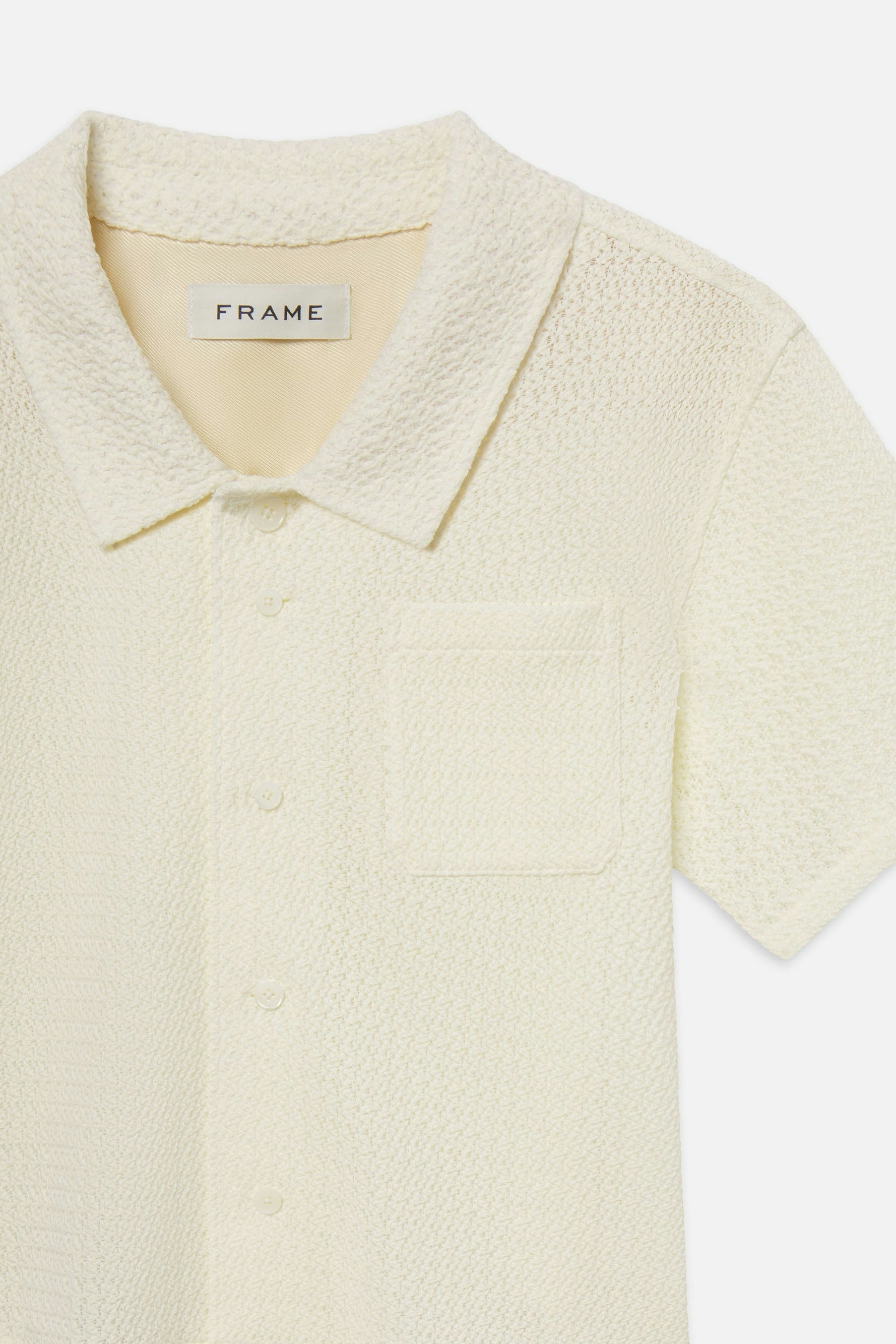 Open Weave Short Sleeve Shirt T-Shirts FRAME