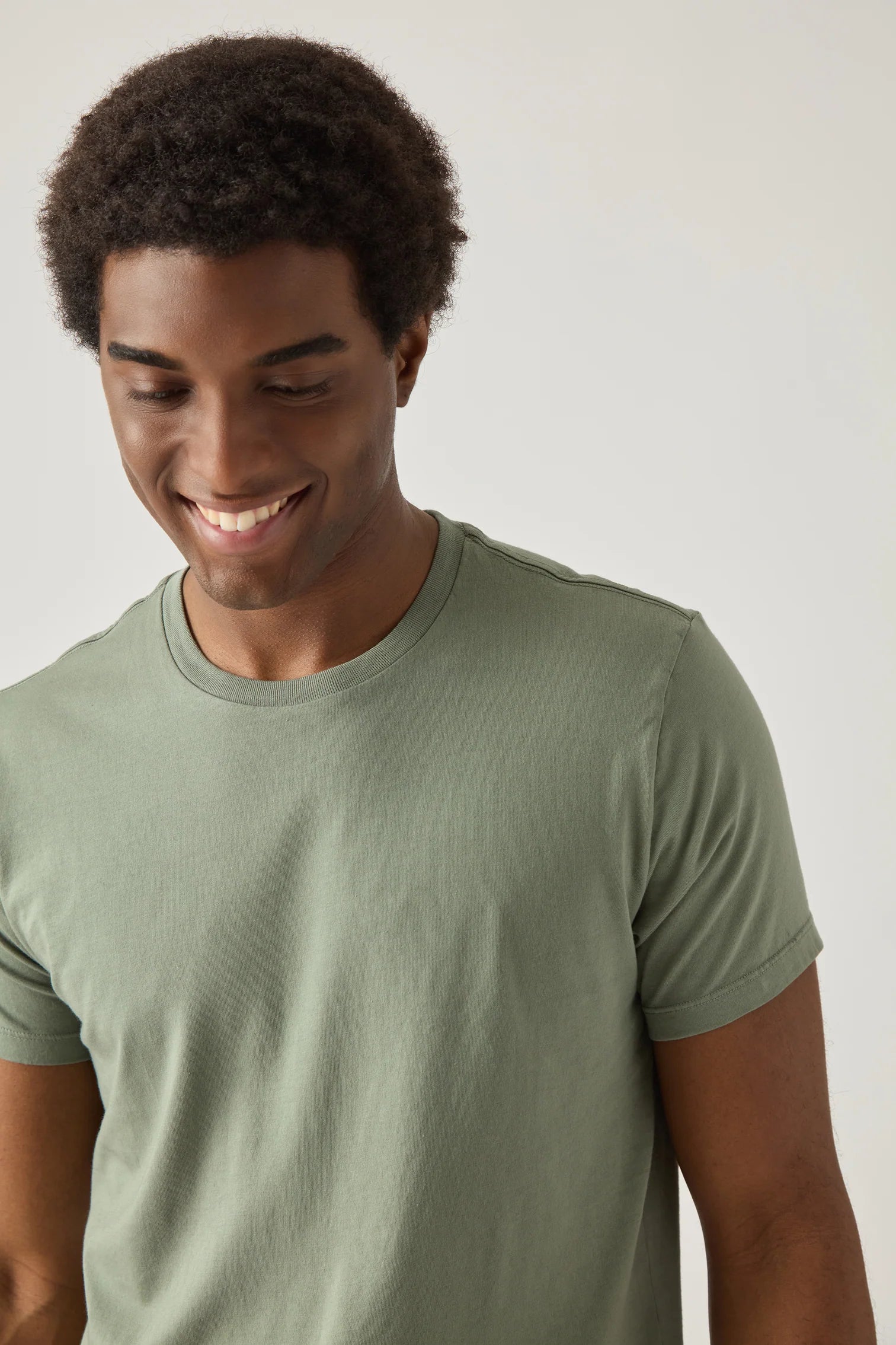 Short Sleeve Supima Crew Tee T-Shirts Save Khaki United