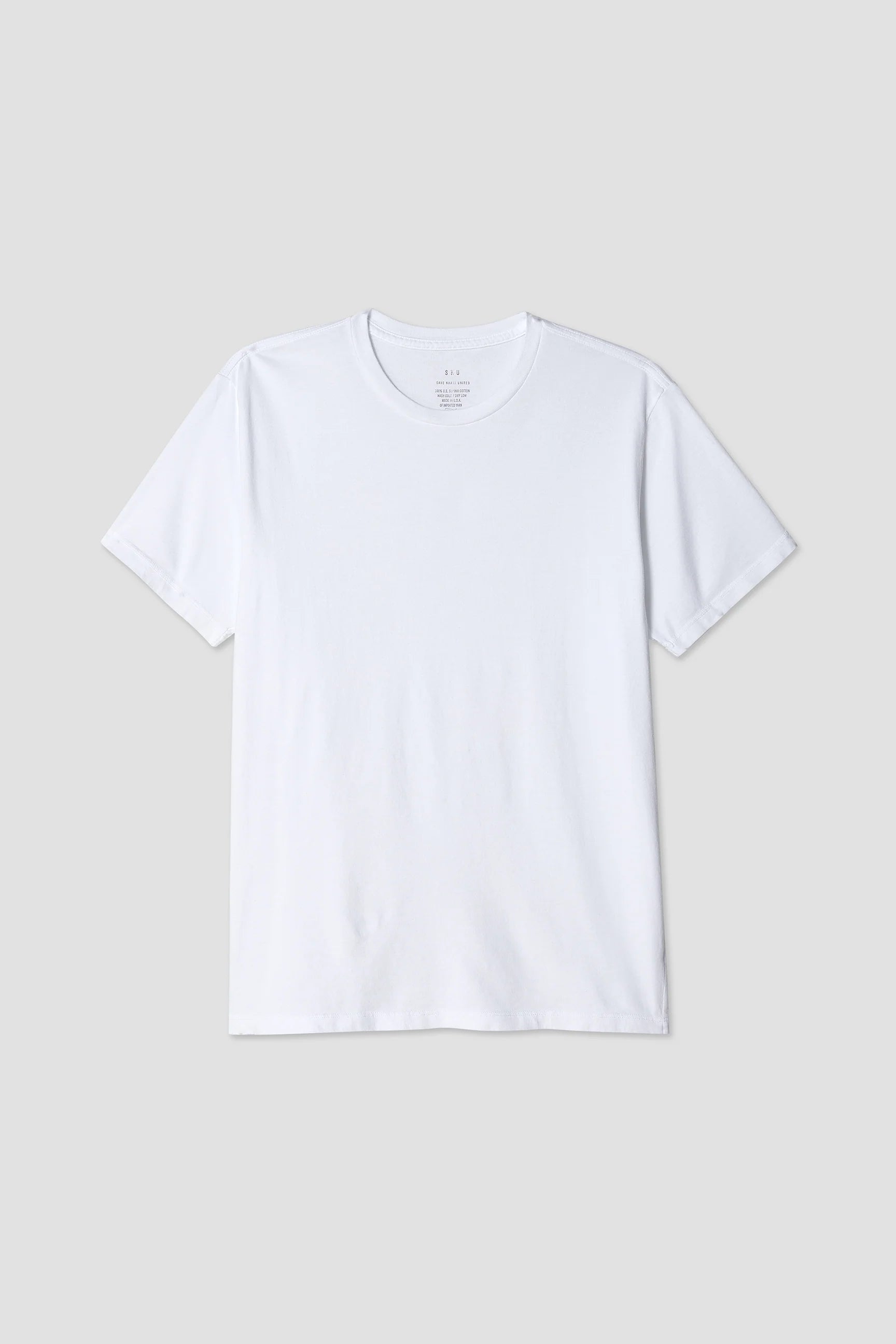Short Sleeve Supima Crew Tee T-Shirts Save Khaki United