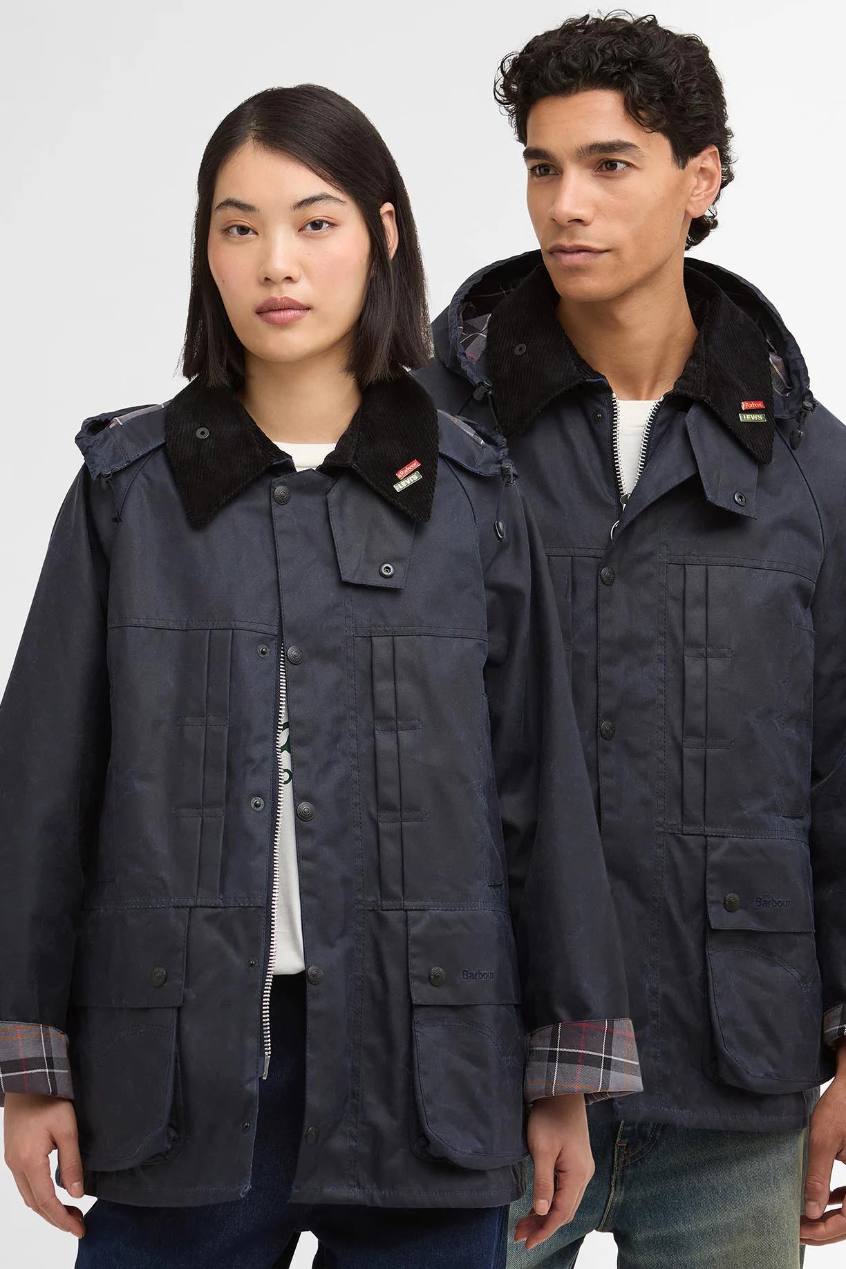 Barbour x Levi&#39;s Oversized Bedale Waxed Jacket Jackets Barbour