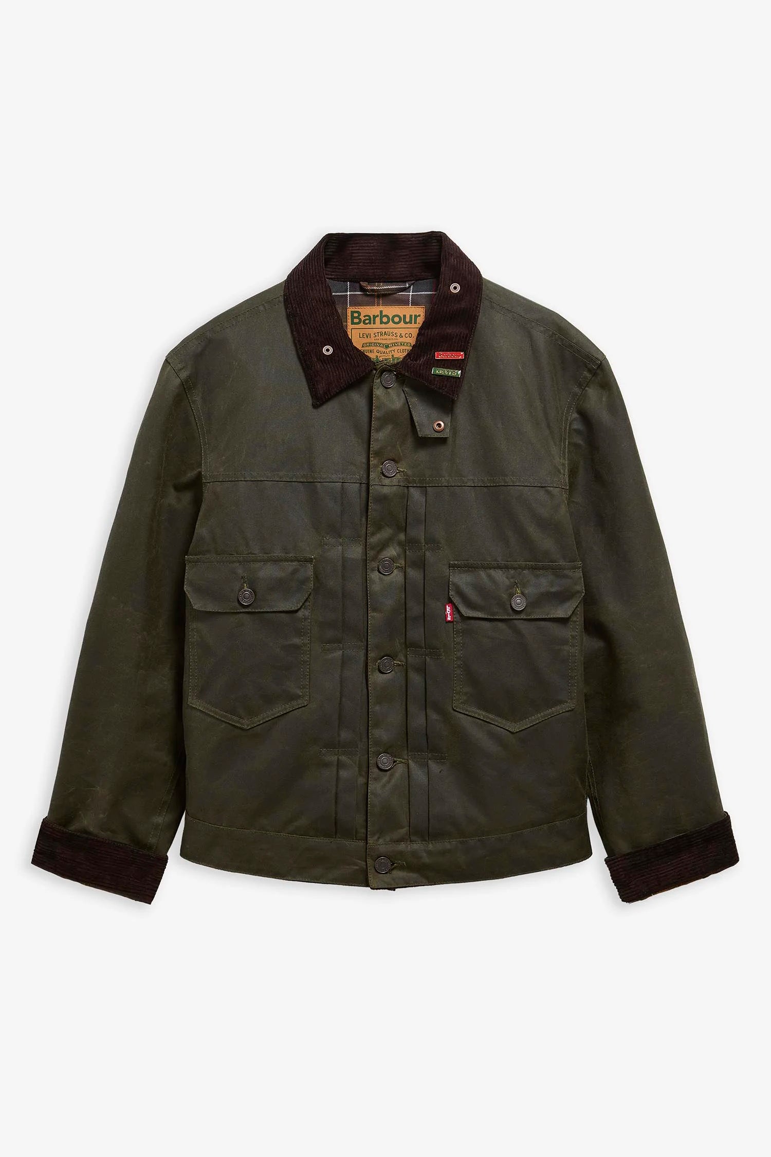 Barbour x Levi's Type II Waxed Jacket Jackets Barbour