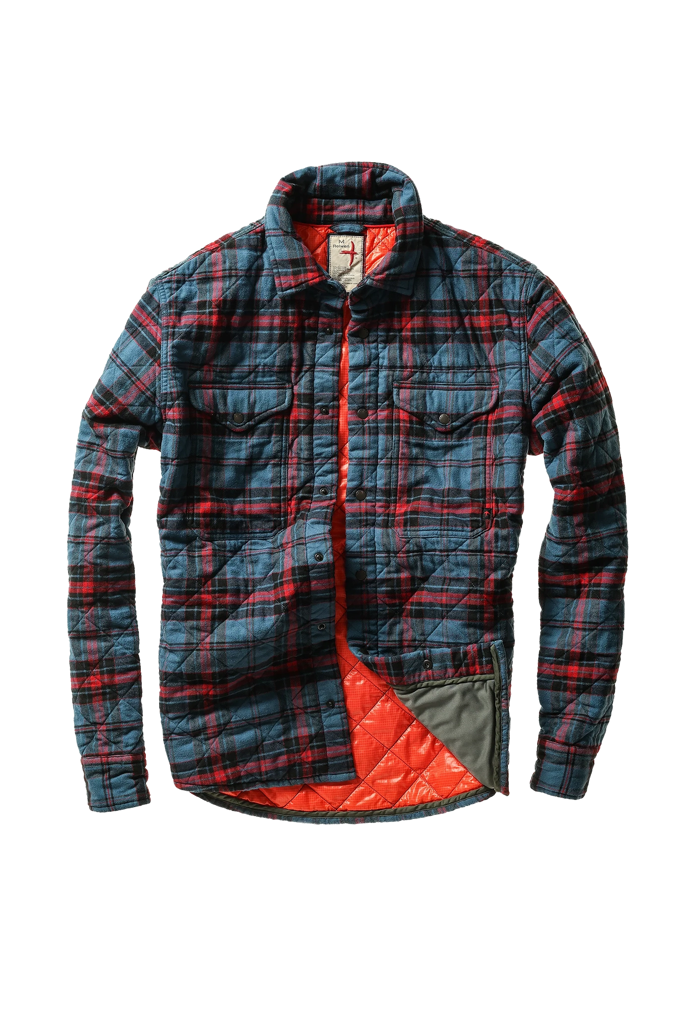 Quilted Flannel Shirt Jacket Overshirts Relwen