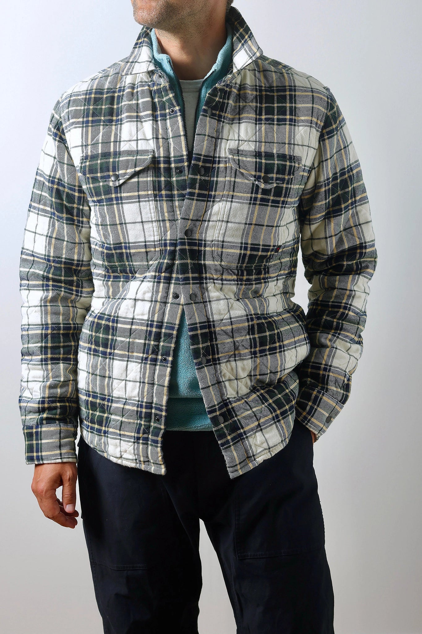 Quilted Flannel Shirt Jacket Overshirts Relwen