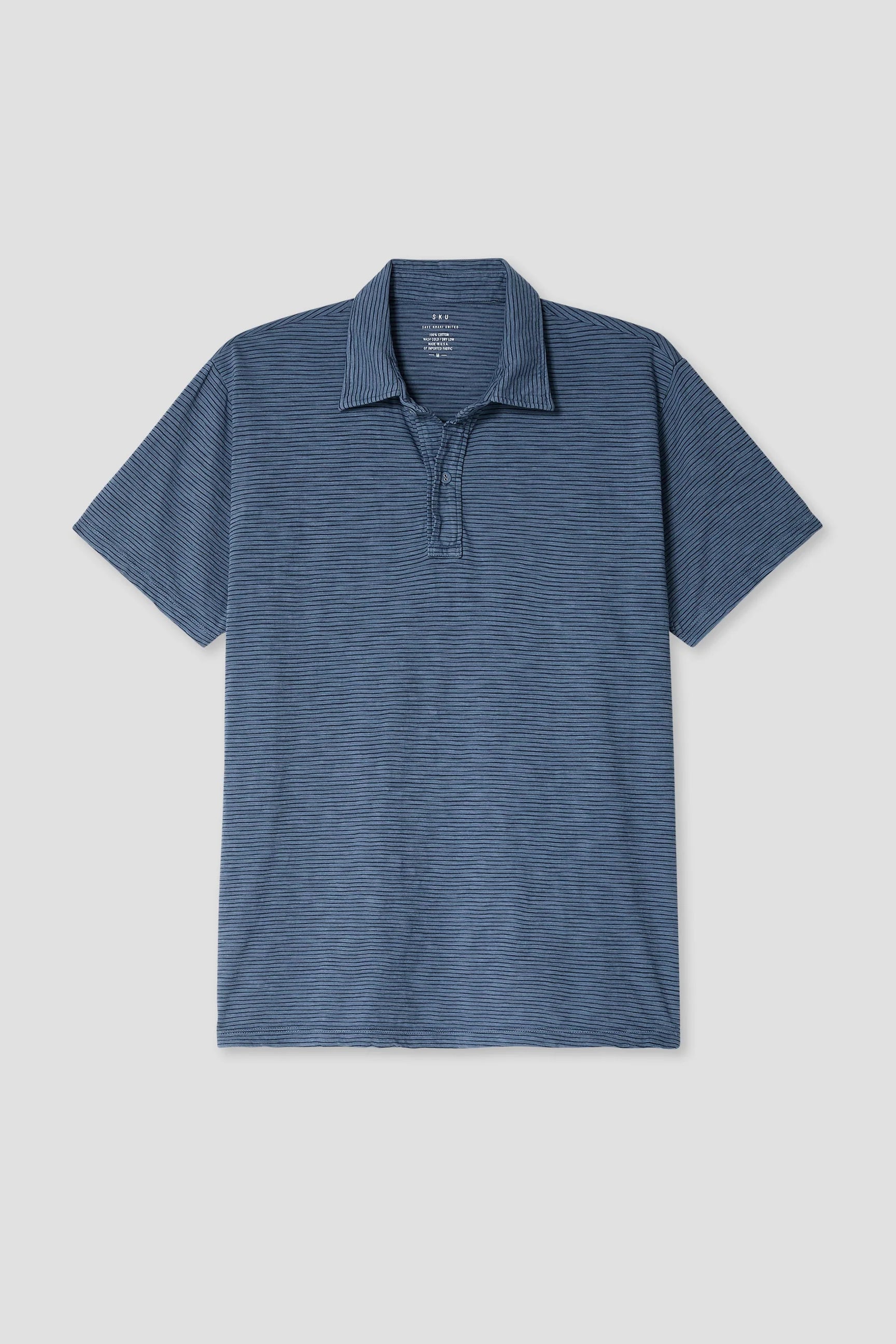 Short Sleeve Stripe Polo Polos Save Khaki United