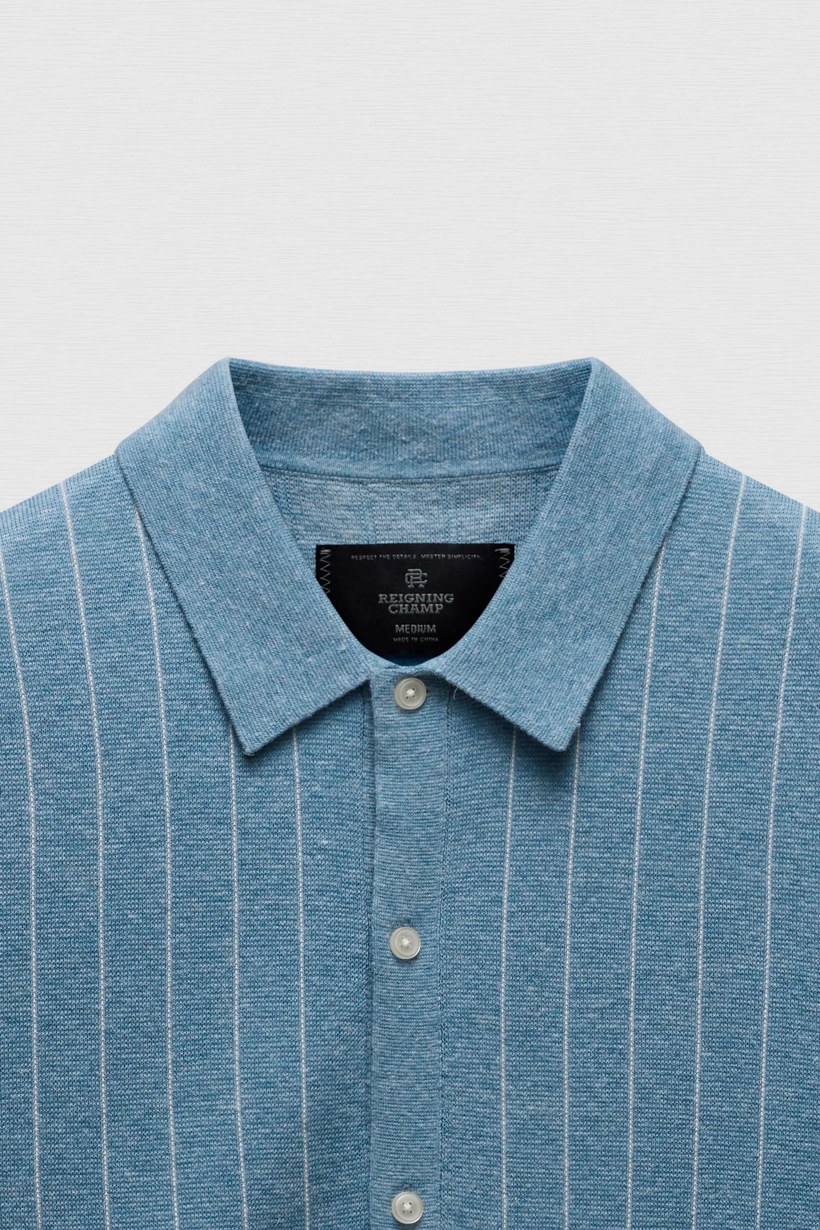 Cotton Linen Stripe Piazza Shirt Shirts Reigning Champ