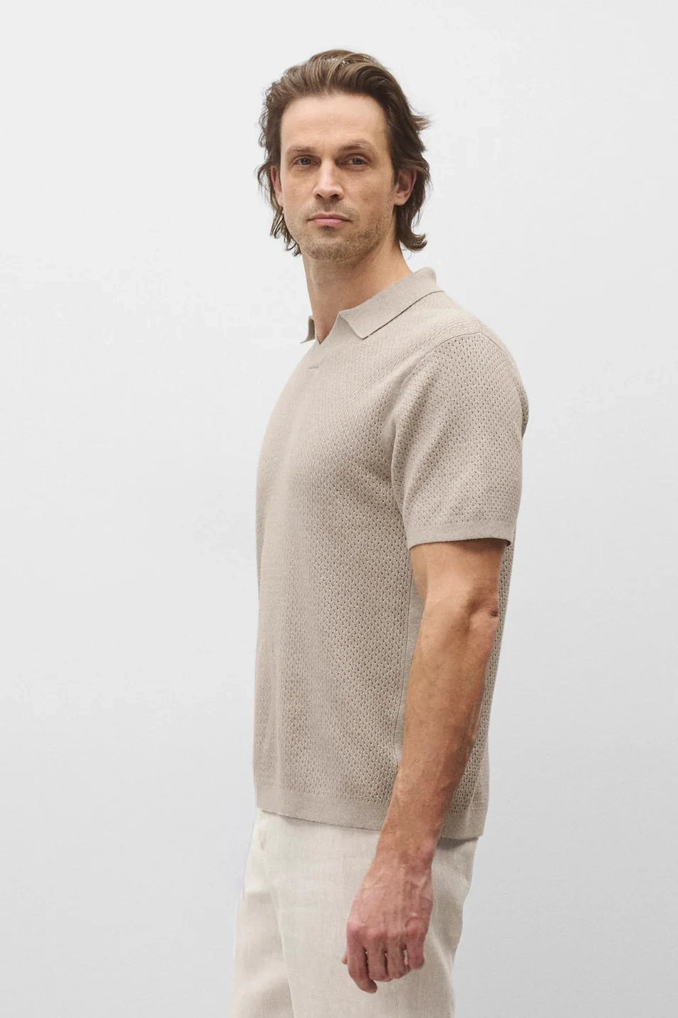 Cotton Linen Victor Polo Polos Reigning Champ