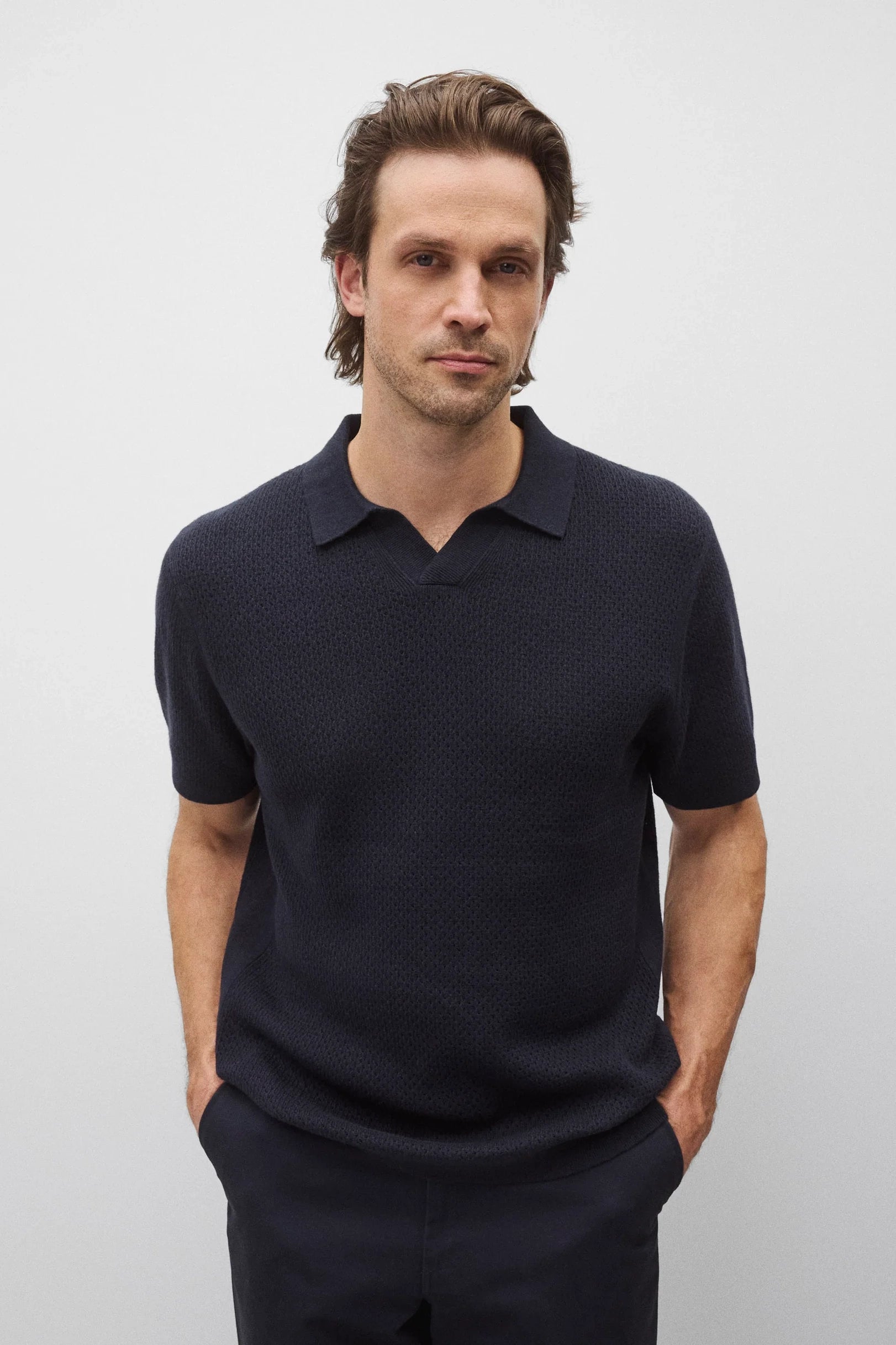 Cotton Linen Victor Polo Polos Reigning Champ