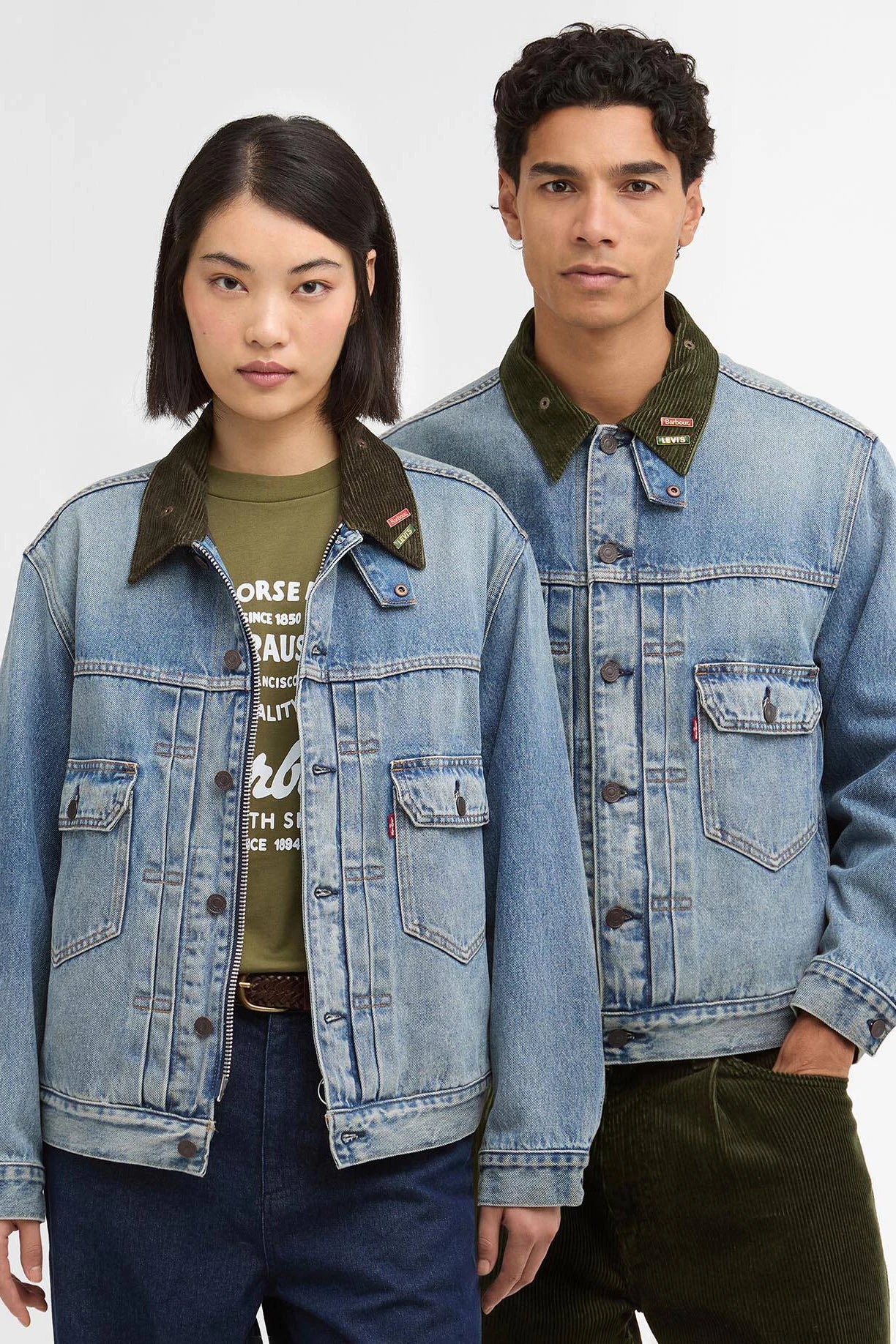 ジャケット・アウター LEVI'S x Barbour Type II Denim Trucker S Levi's® X Barbour Type Ii Jacket - Medium Wash | Levi's® CA