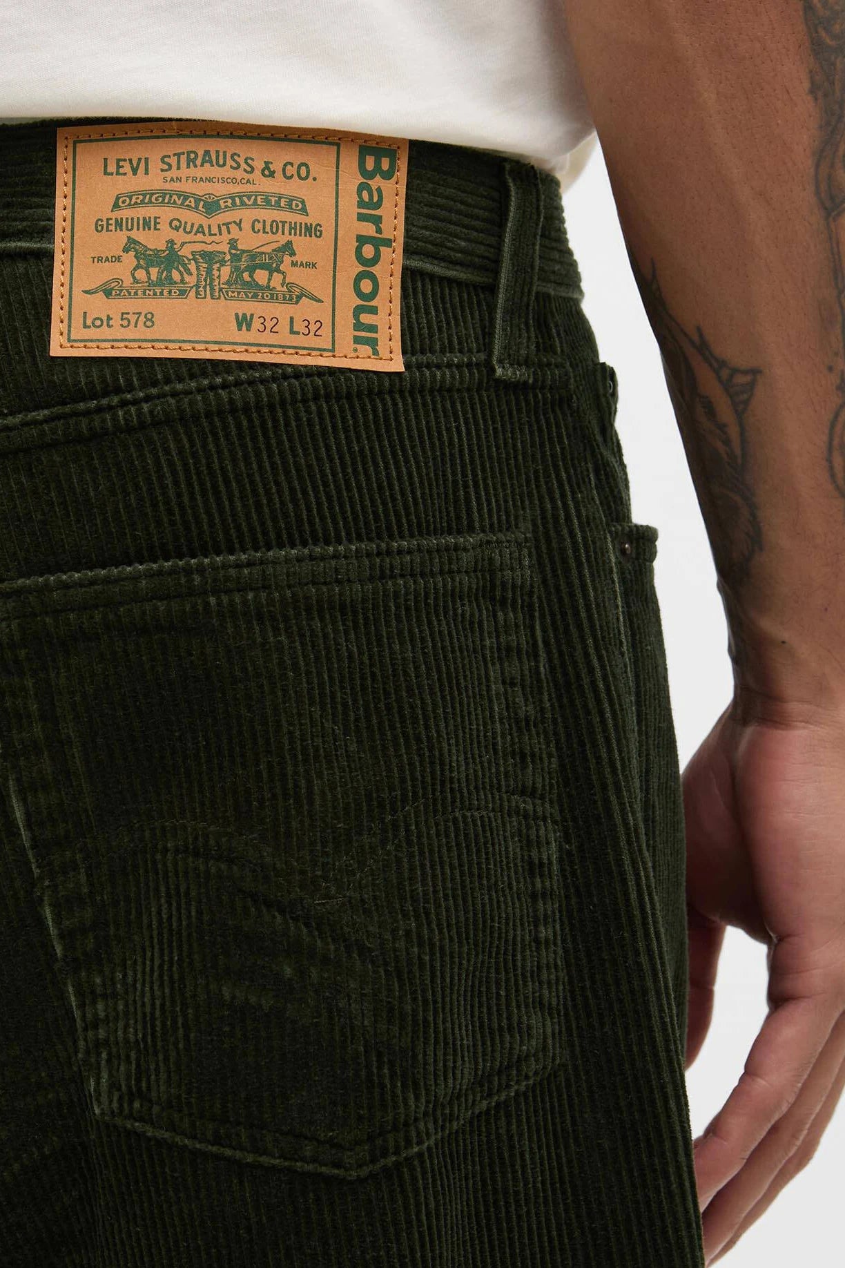 Barbour x Levi&#39;s 578™ Baggy Corduroy Trousers Pants Barbour