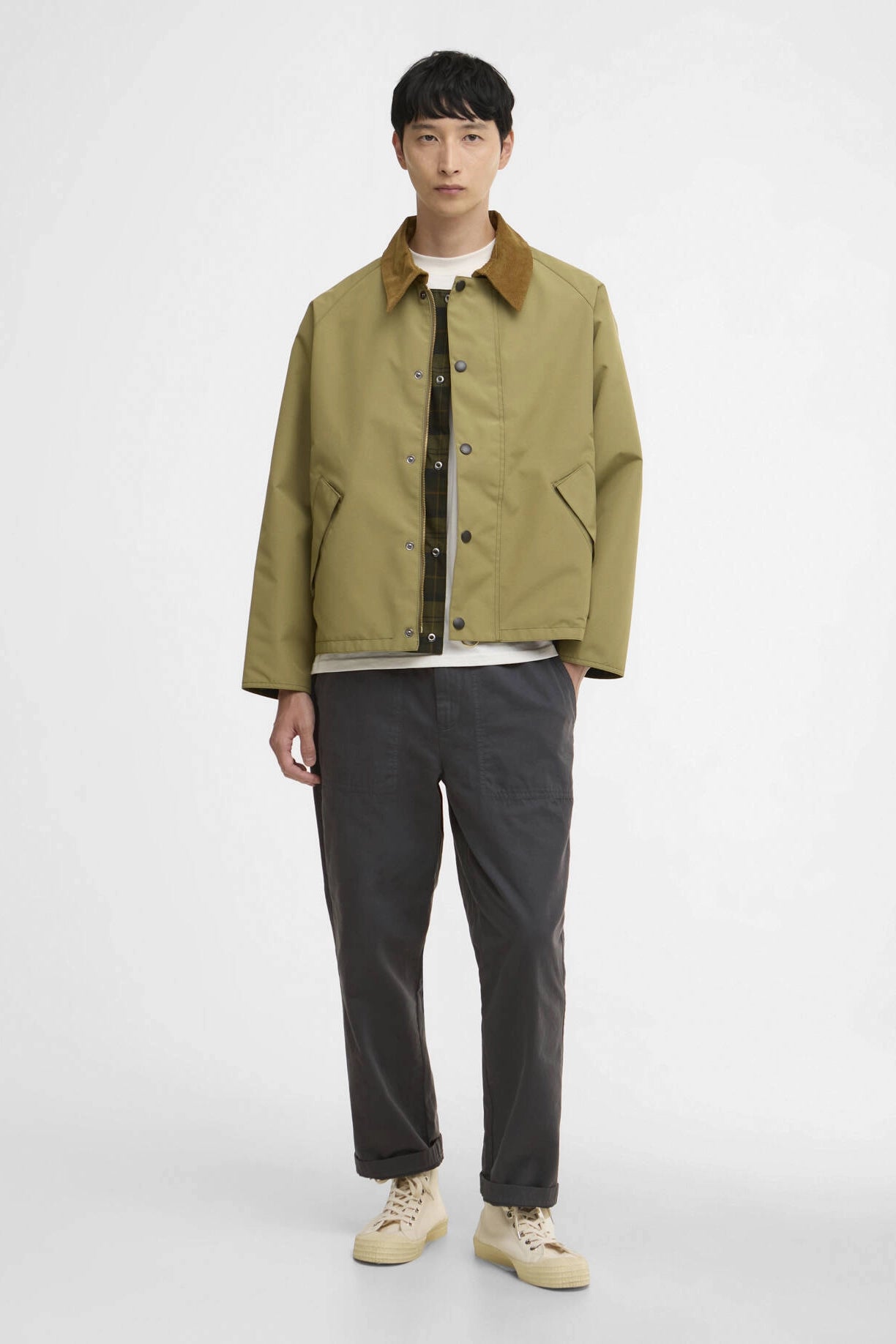 BARBOUR × SALON REVERSIBLE TRANSPORT 36 Oversized Reversible Transporter Jacket – Ray Rickburn