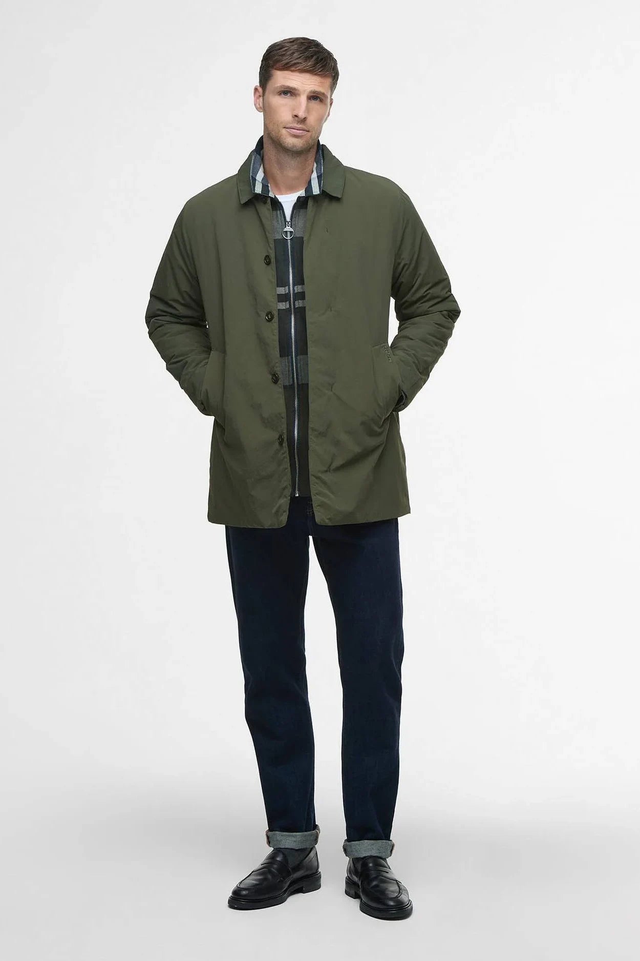 Wadded Lorden Showerproof Mac Outerwear Barbour