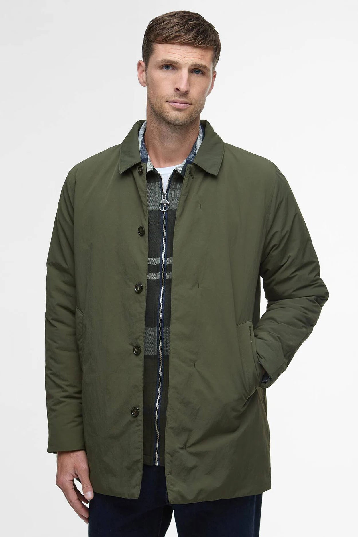 Wadded Lorden Showerproof Mac Outerwear Barbour