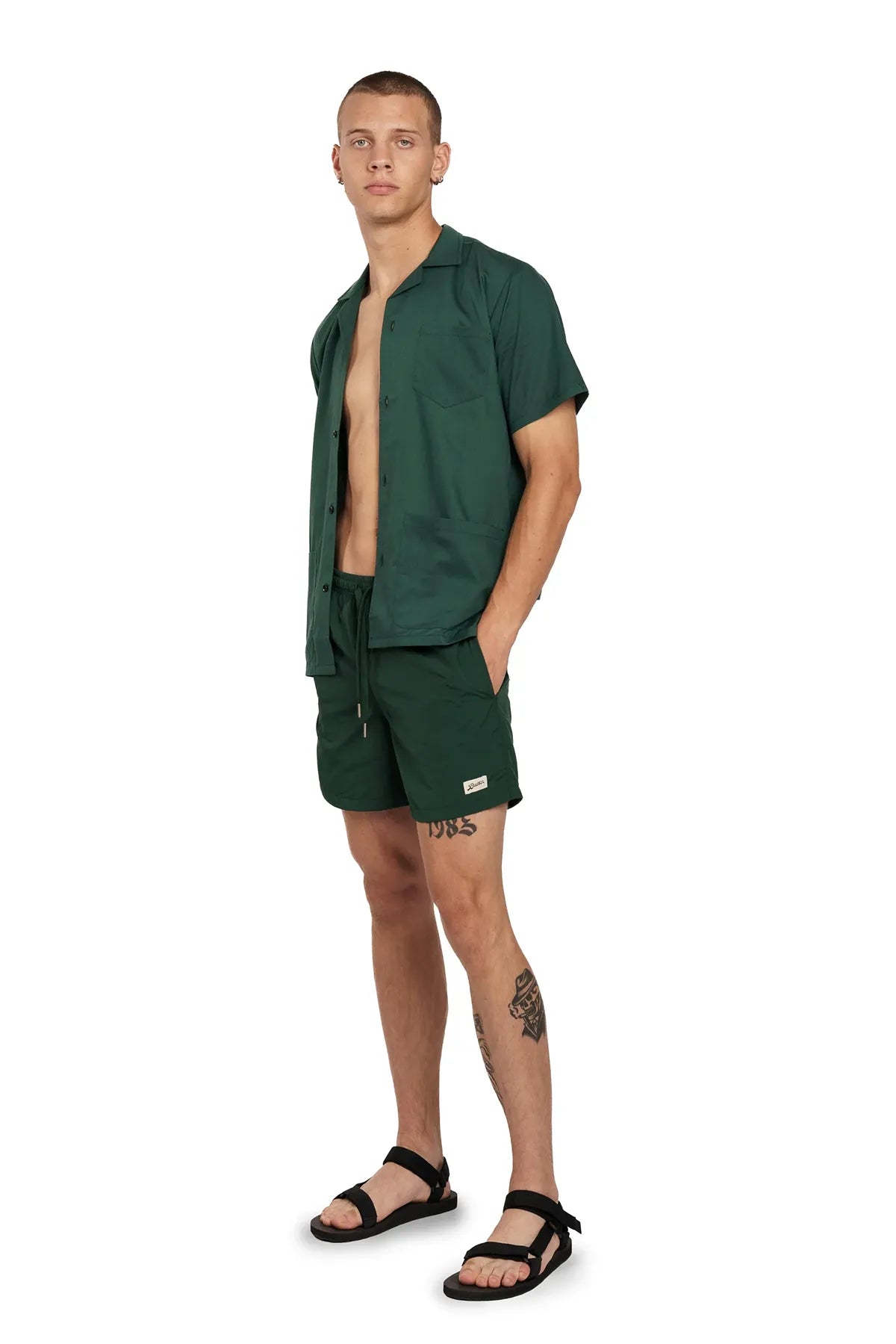 Solid Swim Trunk Shorts Bather