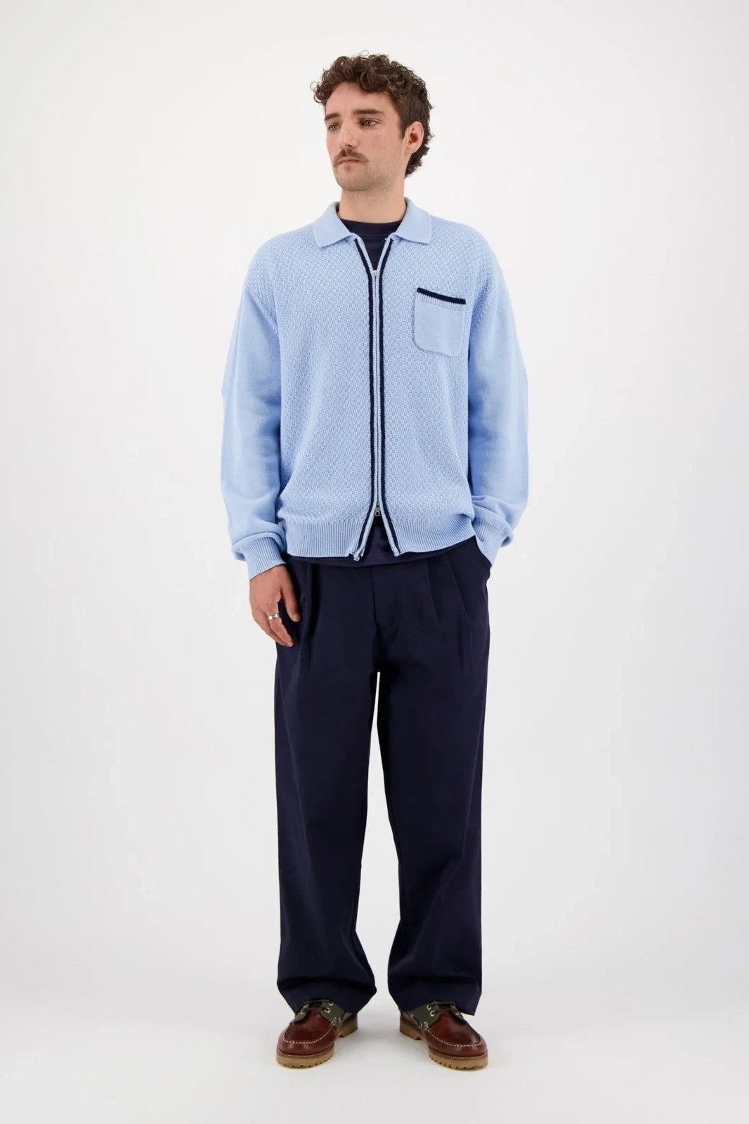 Plume Zip Knit Sweaters Castart