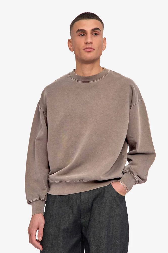 Organic Oversized Crew Sweaters Colorful Standard