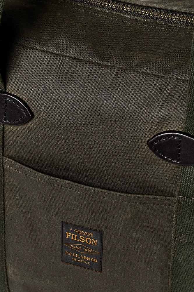 Tin Cloth Zipper Tote Bag Bags Filson