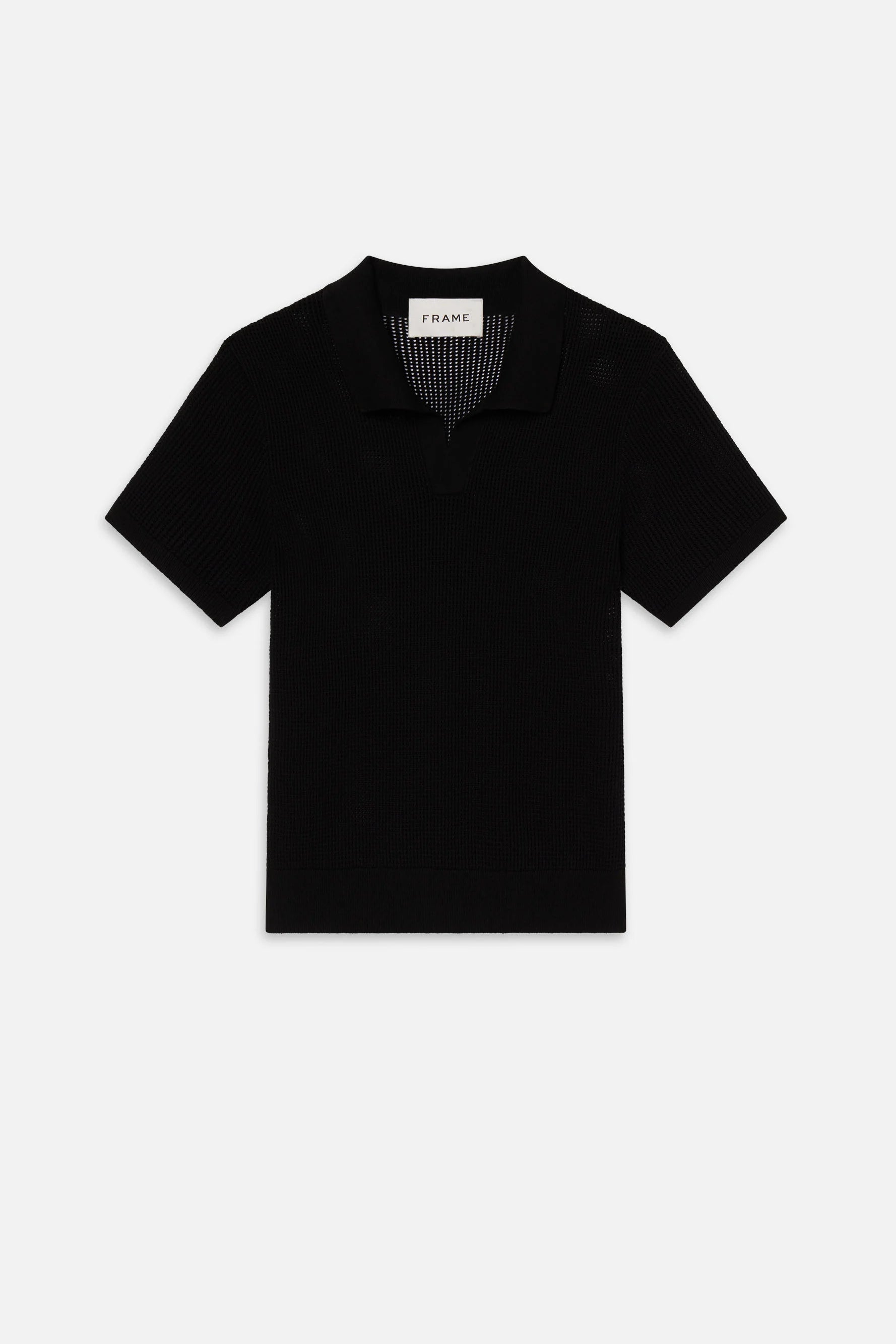 Open Weave Polo Sweater Sweaters FRAME