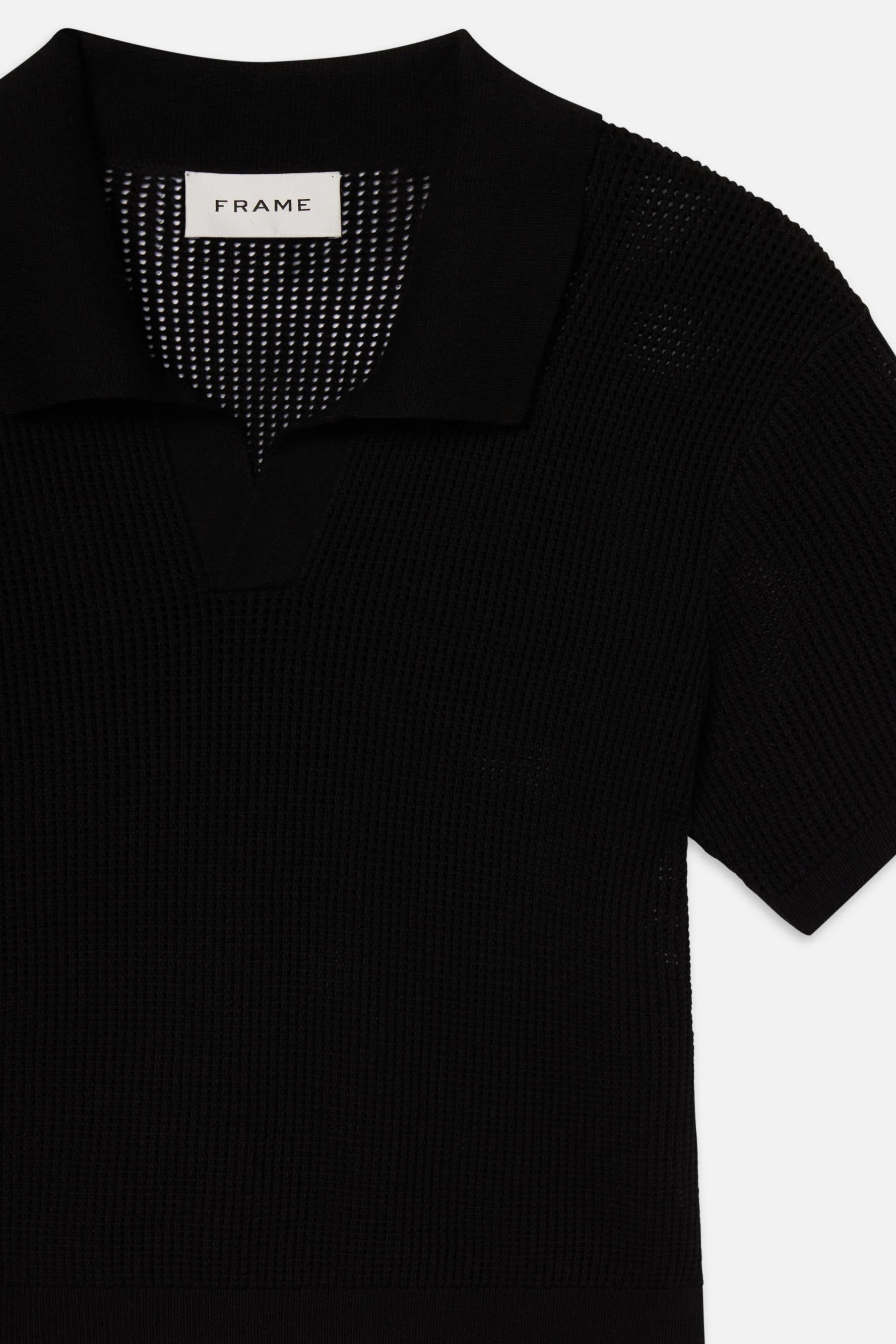 Open Weave Polo Sweater Sweaters FRAME