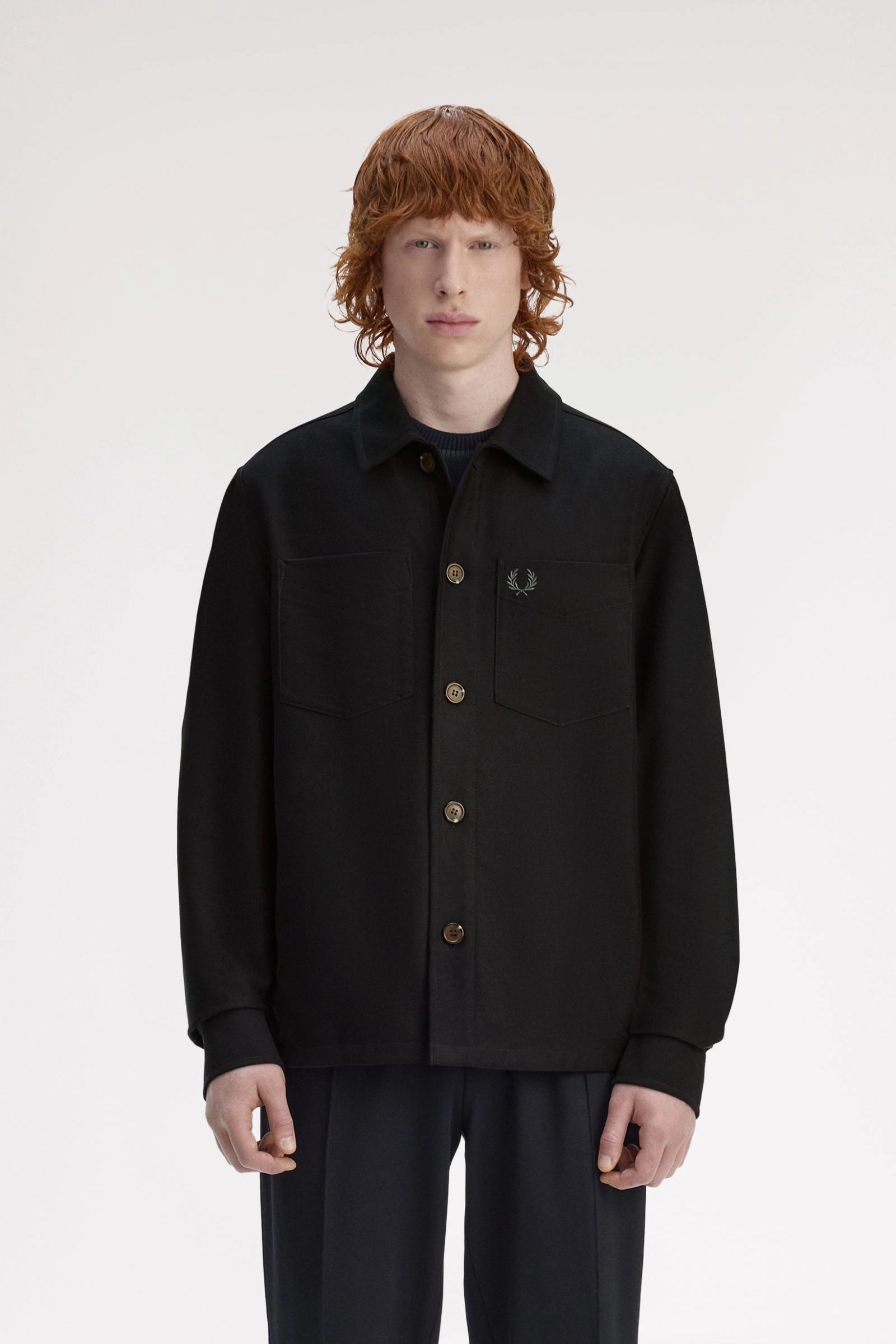 Brushed Twill Overshirt Overshirts Fred Perry