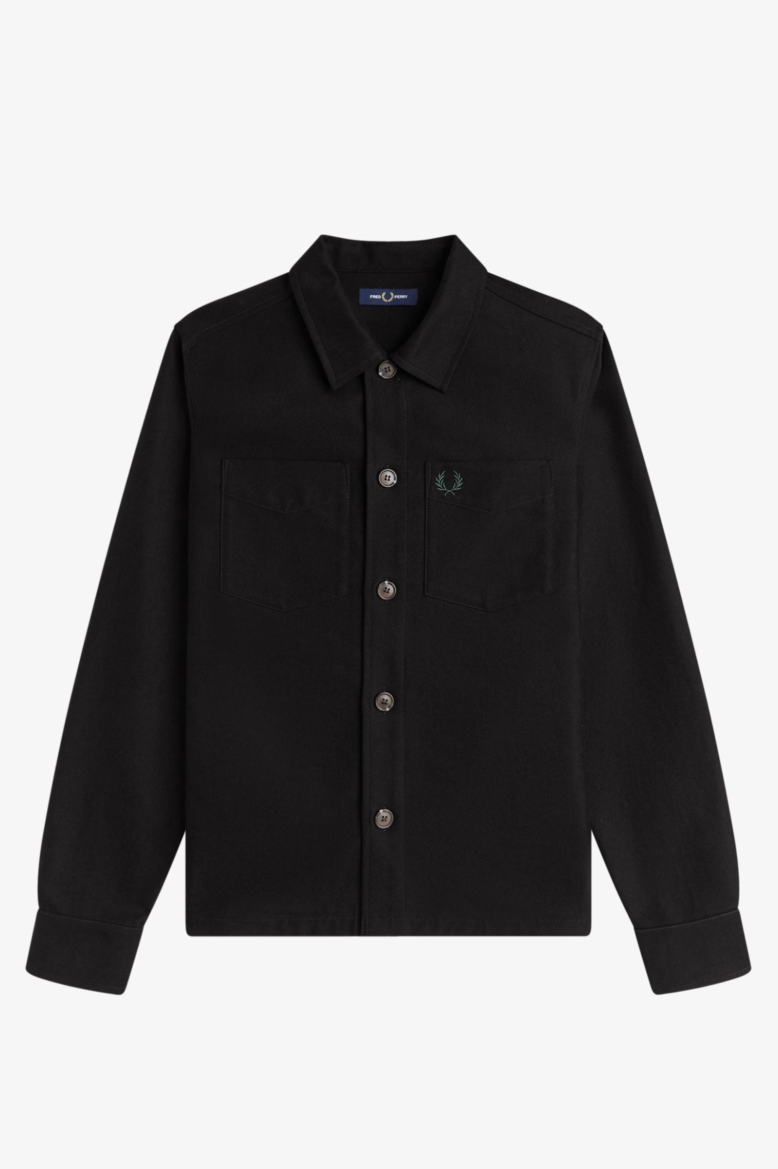 Brushed Twill Overshirt Overshirts Fred Perry