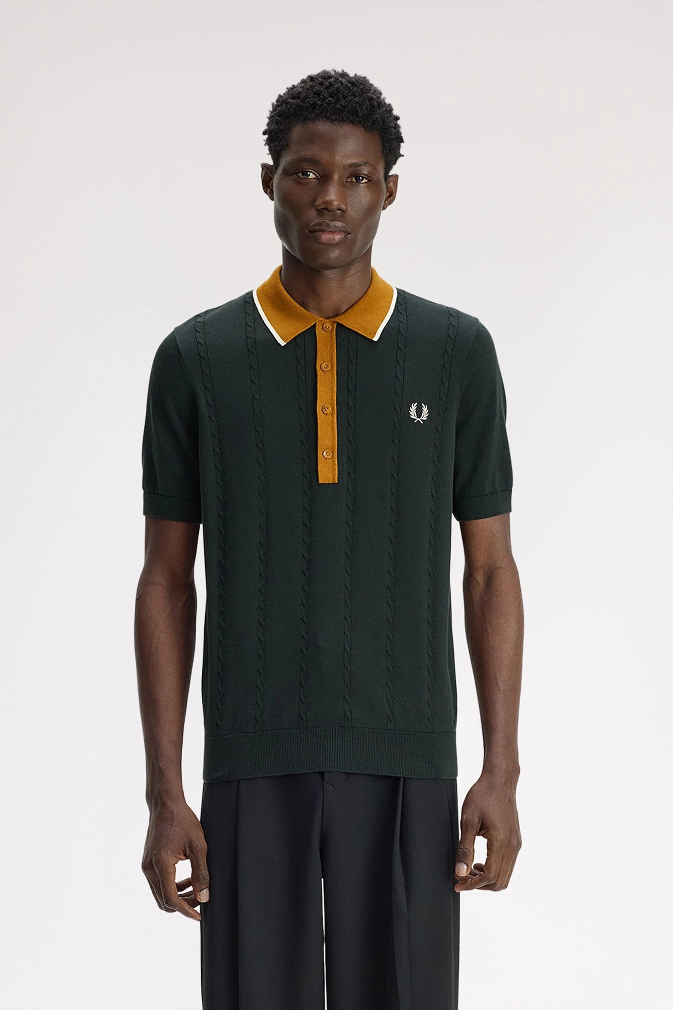 Cable Knit Shirt Shirts Fred Perry