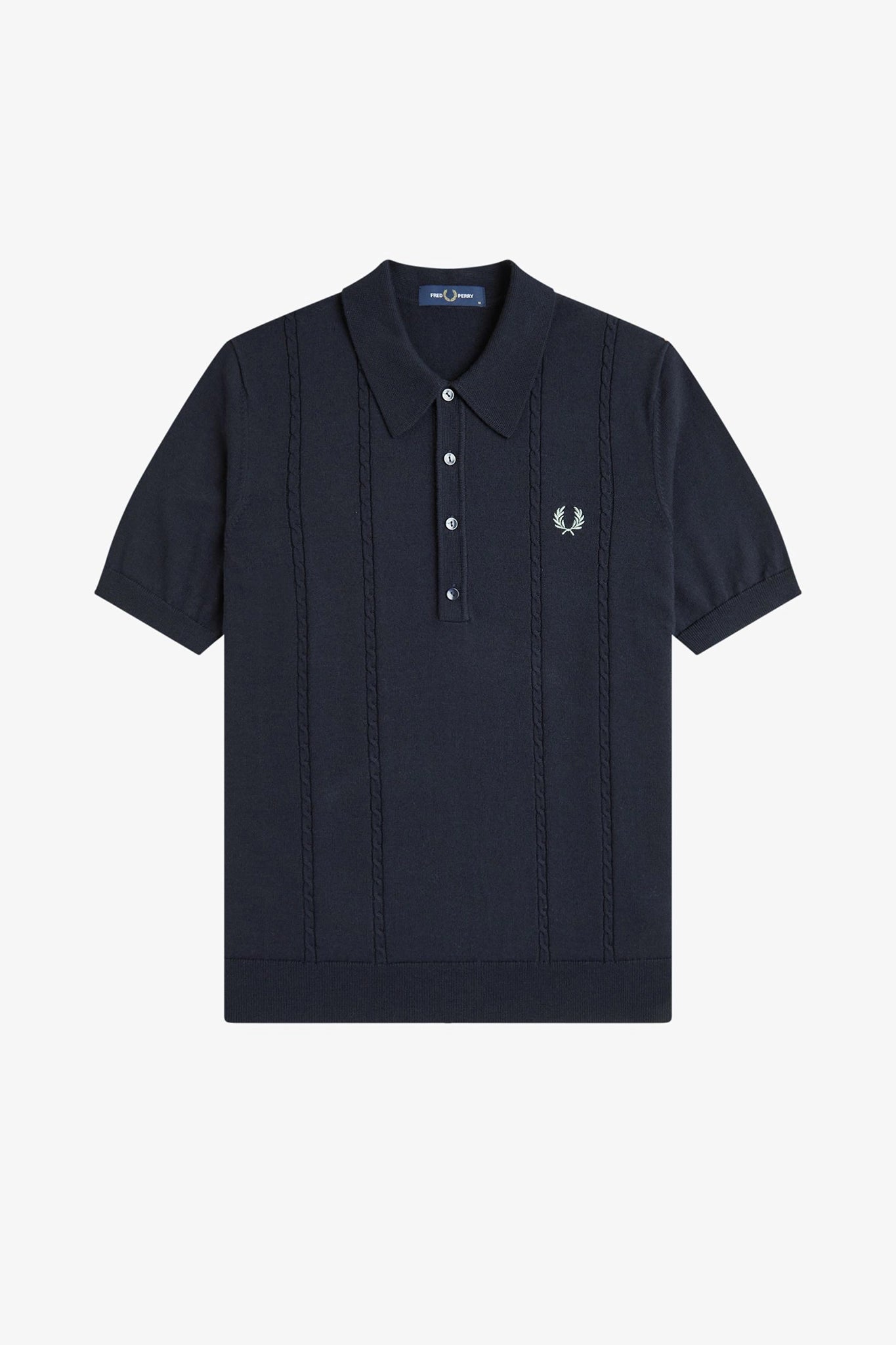 Cable Knitted Shirt Shirts Fred Perry