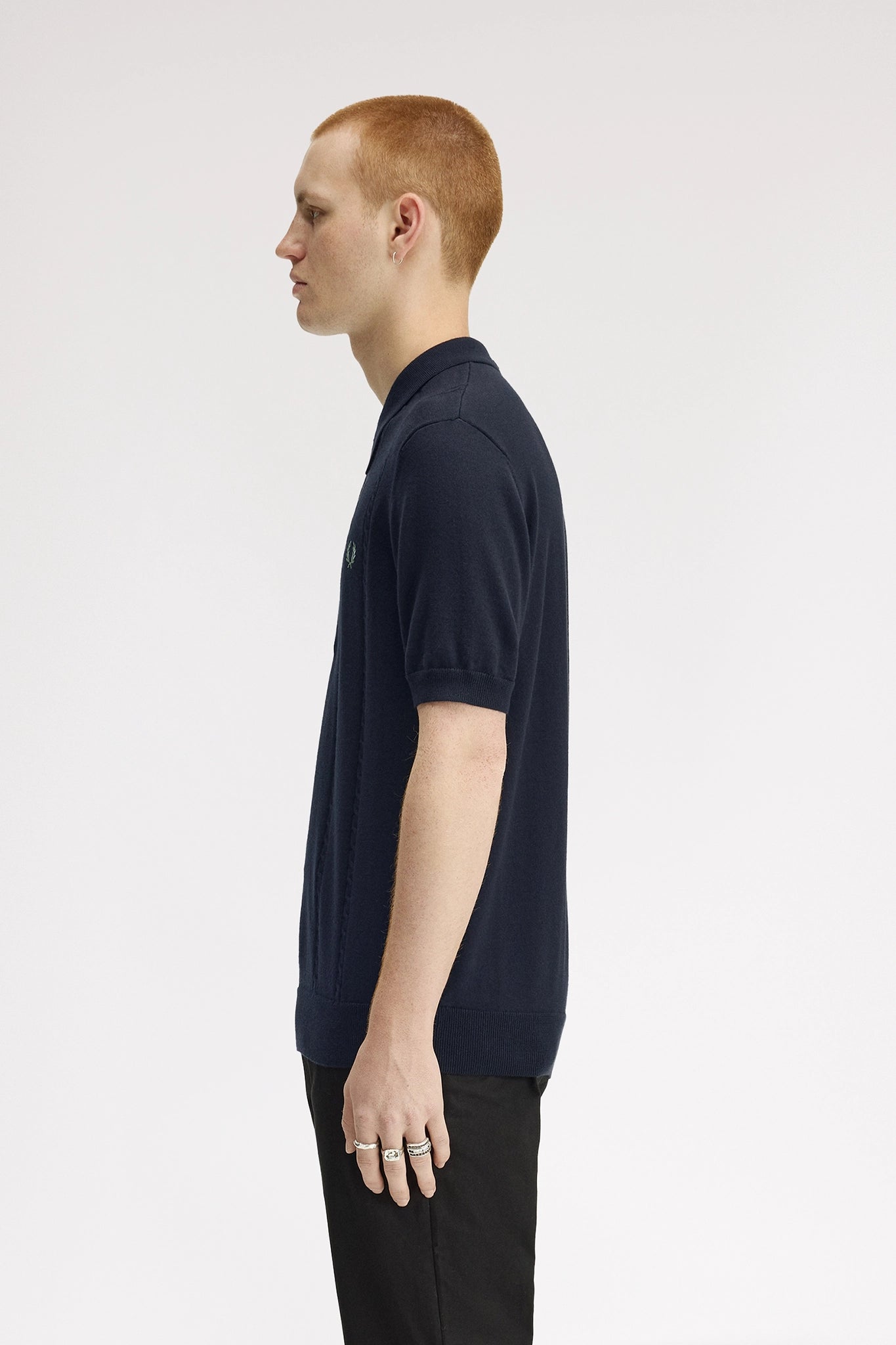 Cable Knitted Shirt Shirts Fred Perry