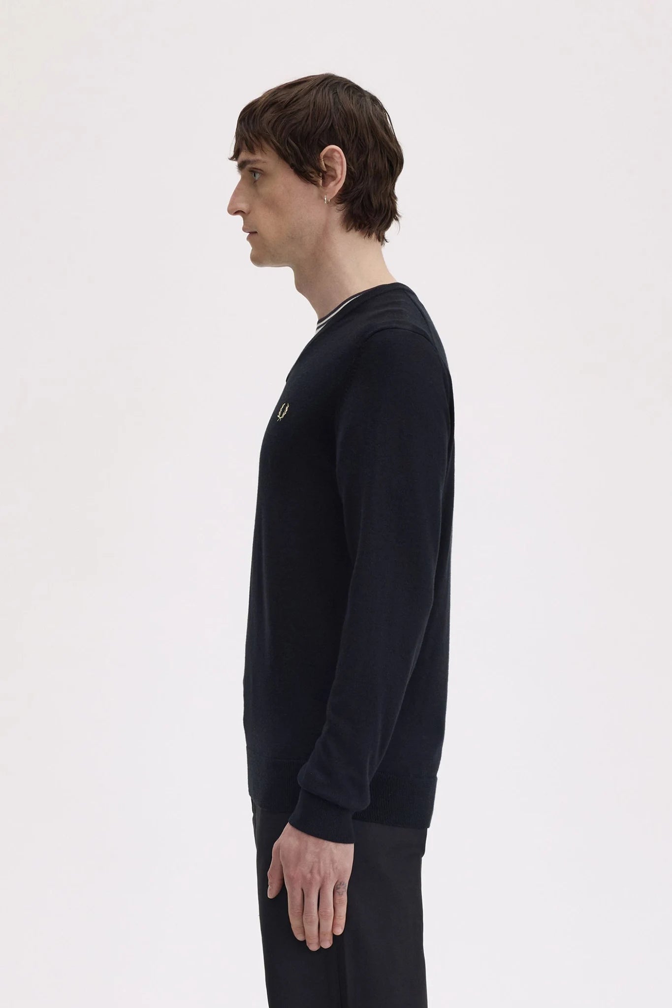 Classic V-Neck Jumper Sweaters Fred Perry