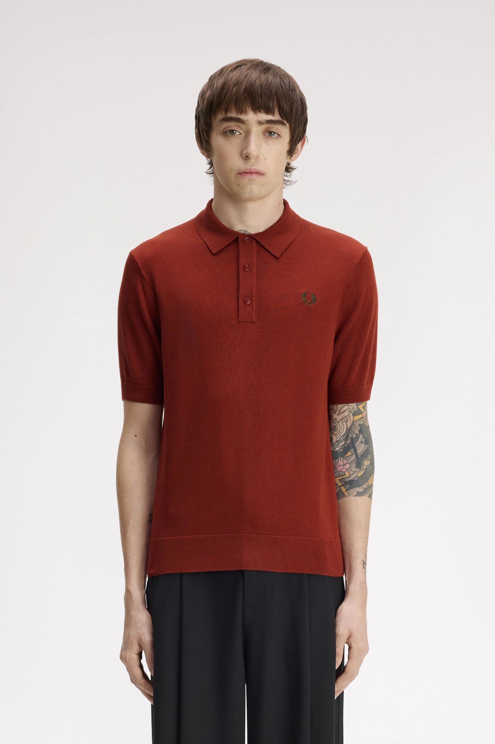 Cotton Knitted Shirt Polos Fred Perry