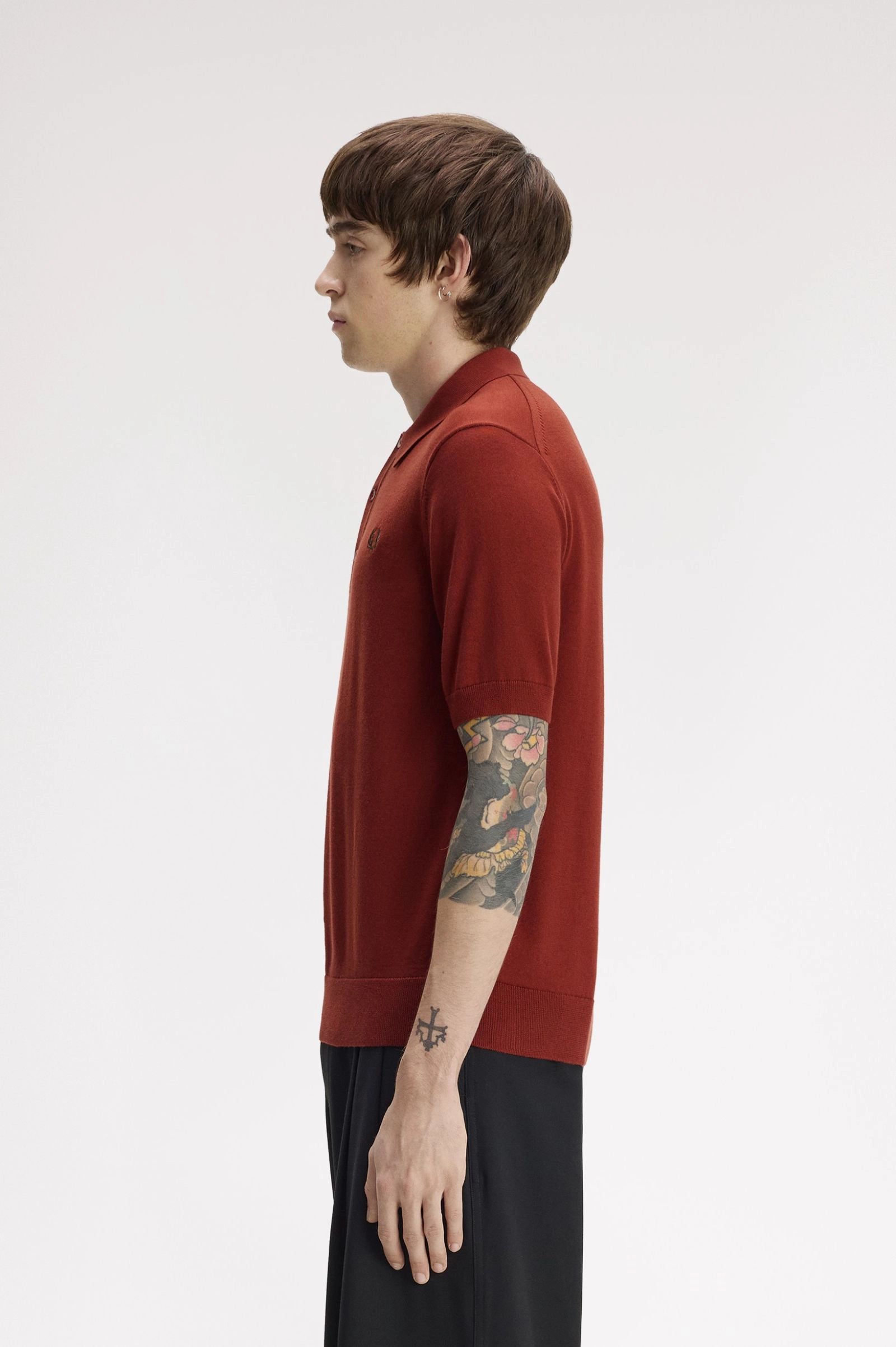 Cotton Knitted Shirt Polos Fred Perry