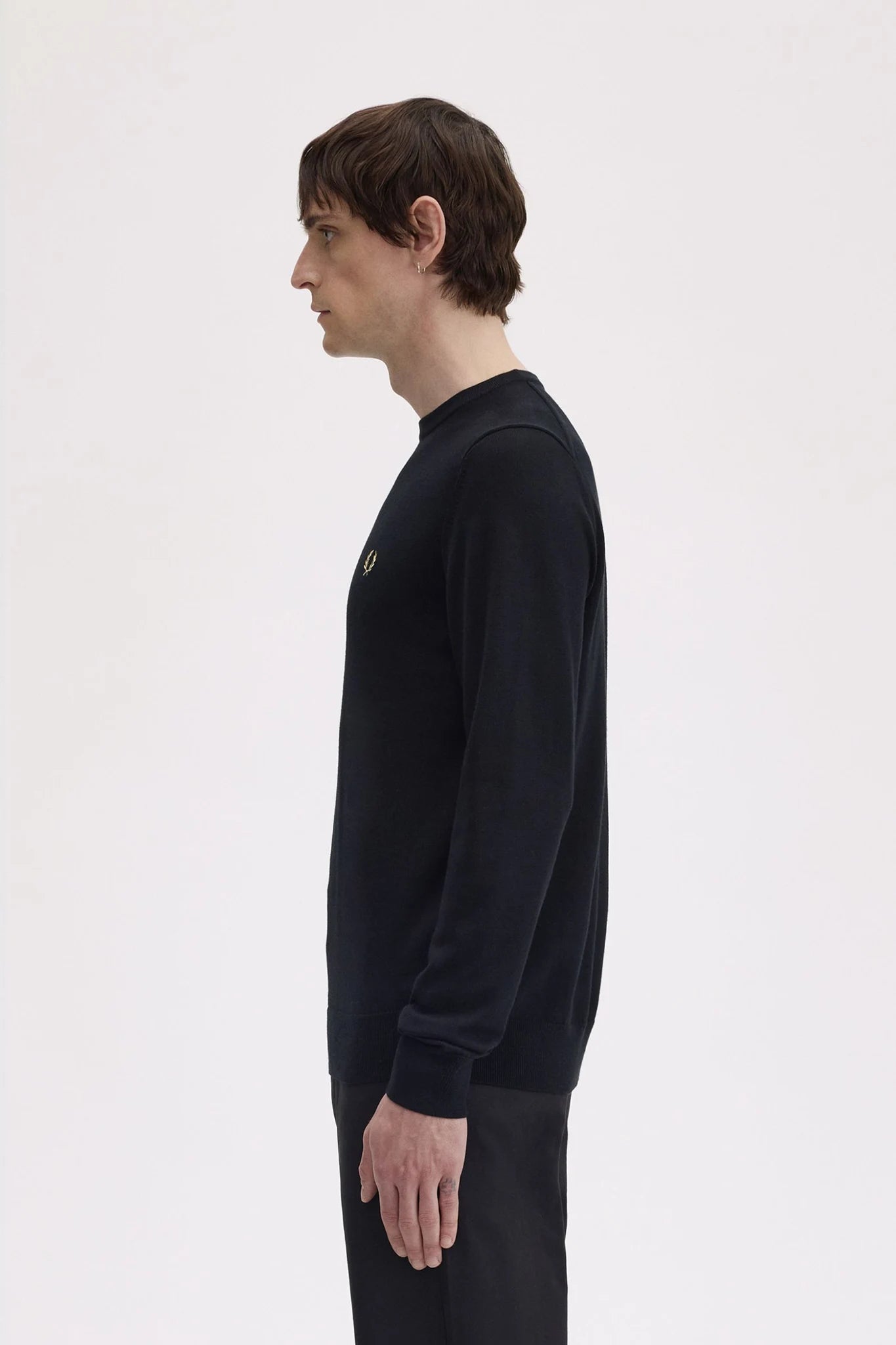 Classic Crew Neck Jumper Sweaters Fred Perry
