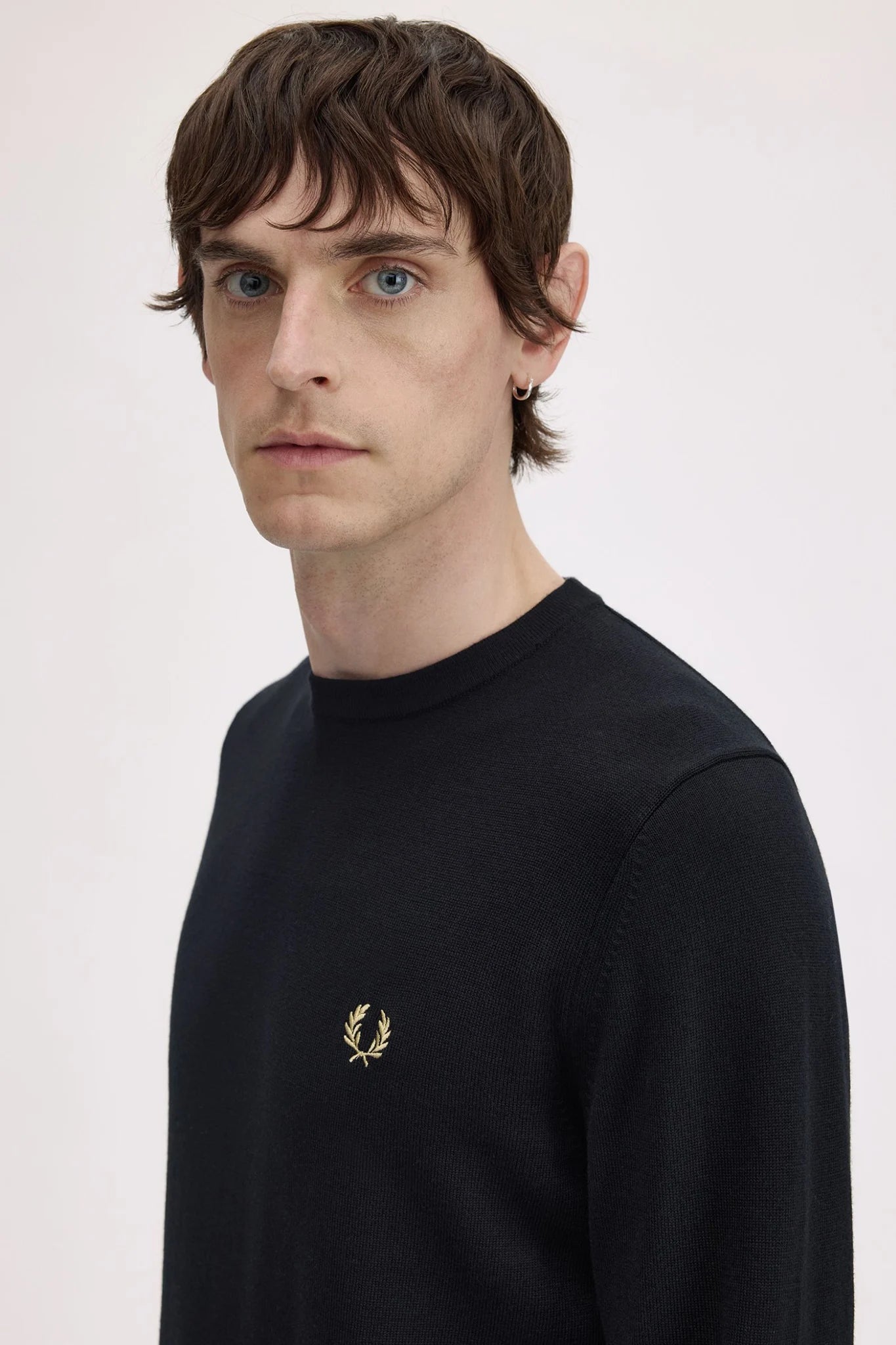 Classic Crew Neck Jumper Sweaters Fred Perry