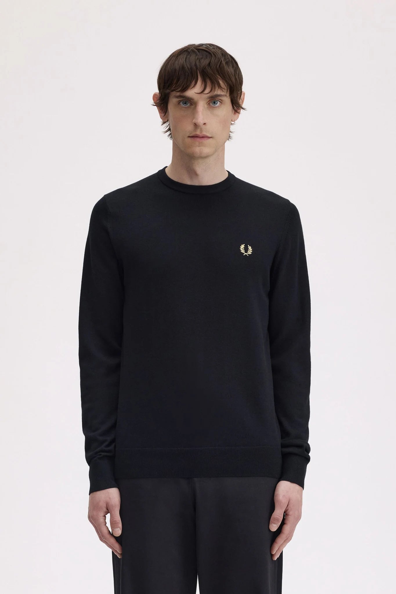Classic Crew Neck Jumper Sweaters Fred Perry