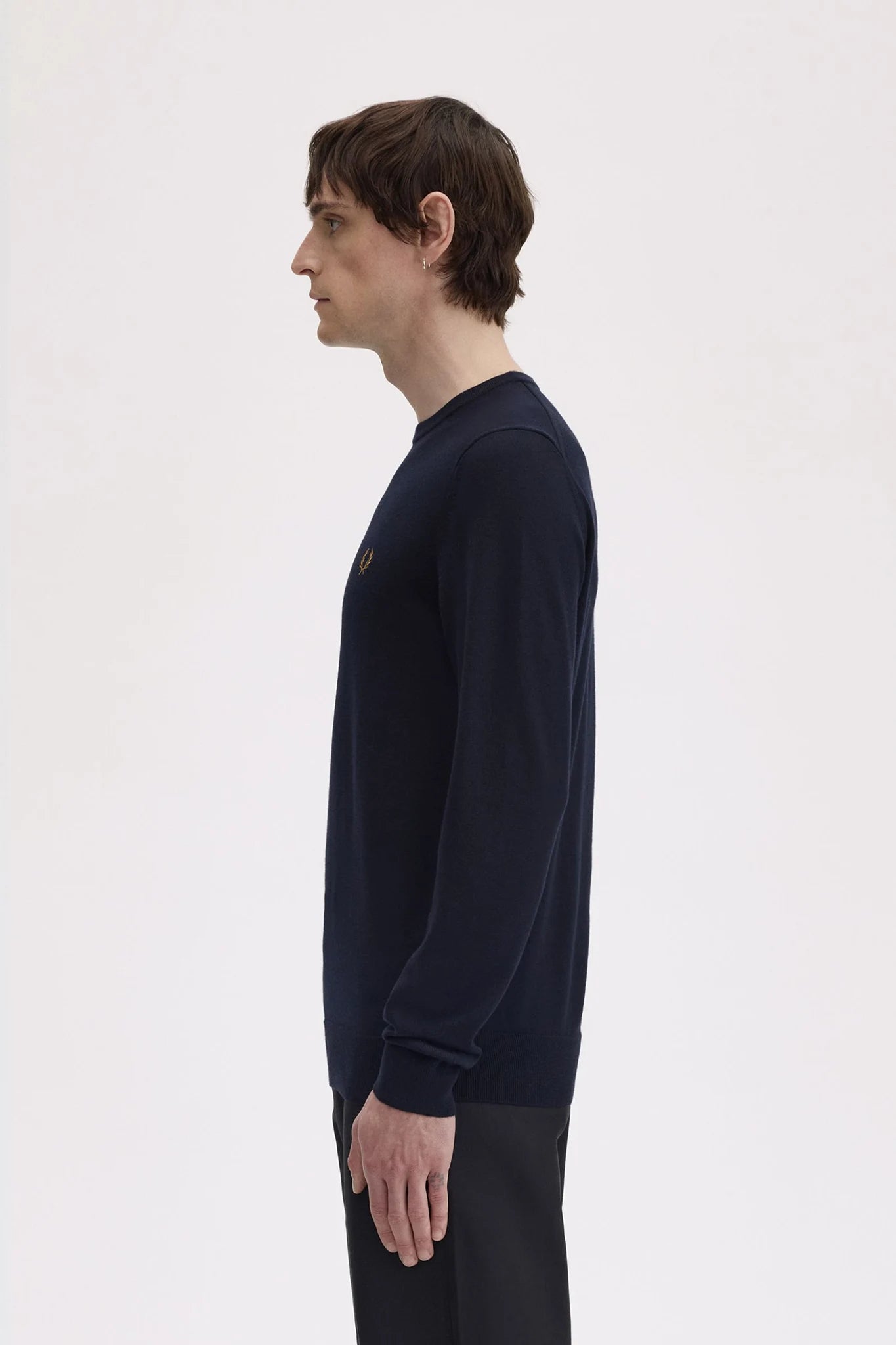 Classic Crew Neck Jumper Sweaters Fred Perry