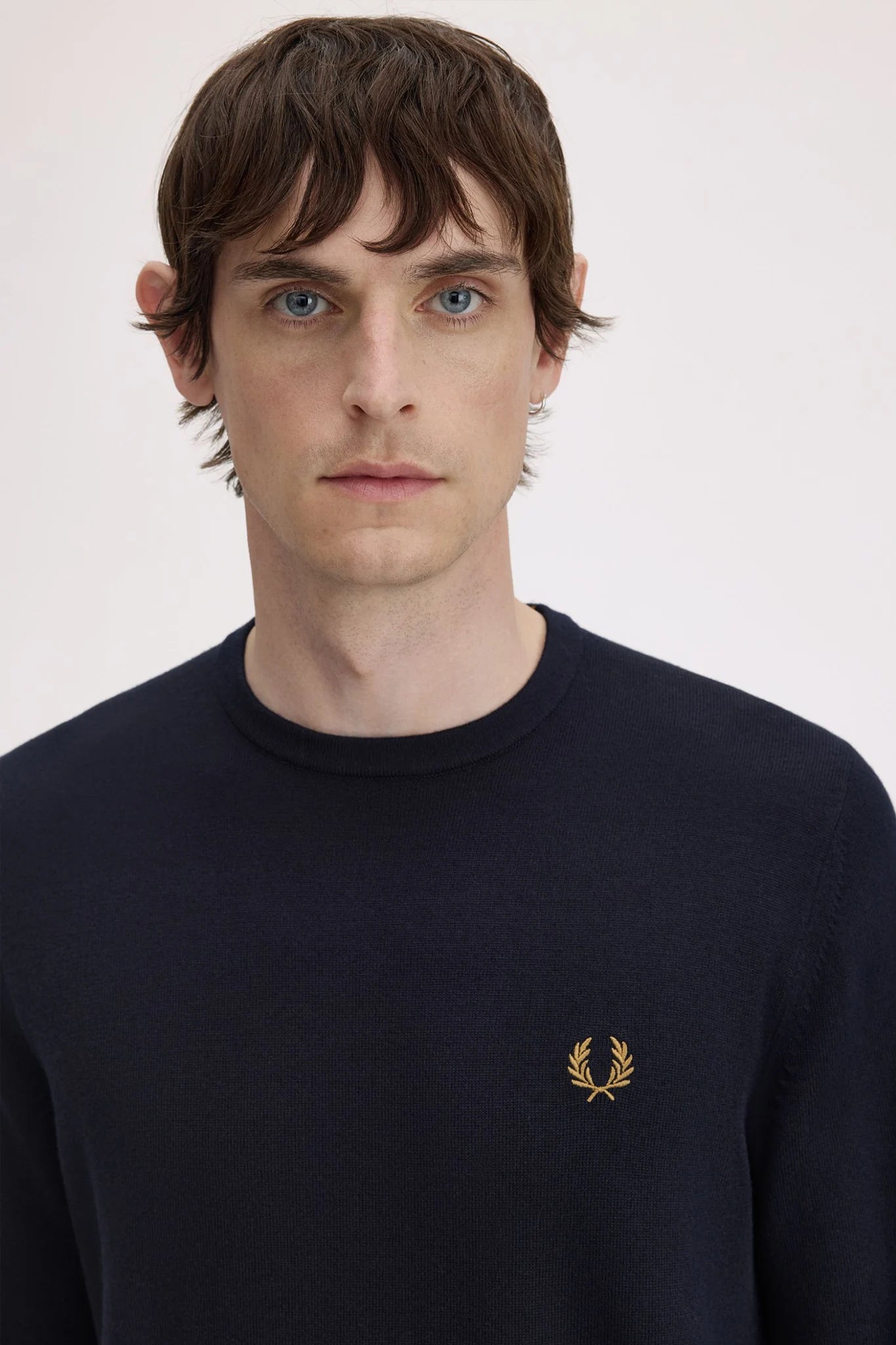 Classic Crew Neck Jumper Sweaters Fred Perry
