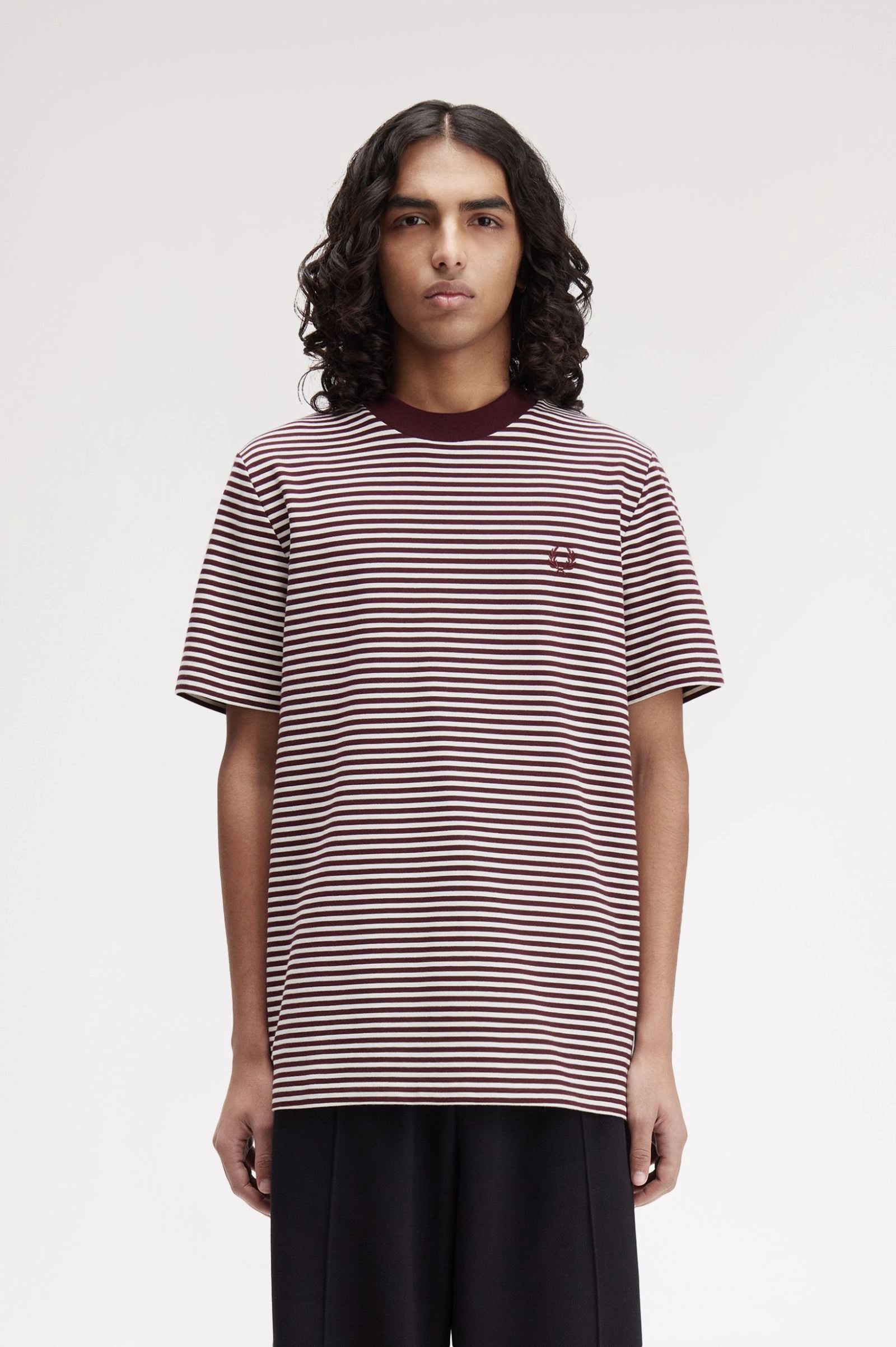 Fine Stripe Heavyweight Tshirt Shirts Fred Perry