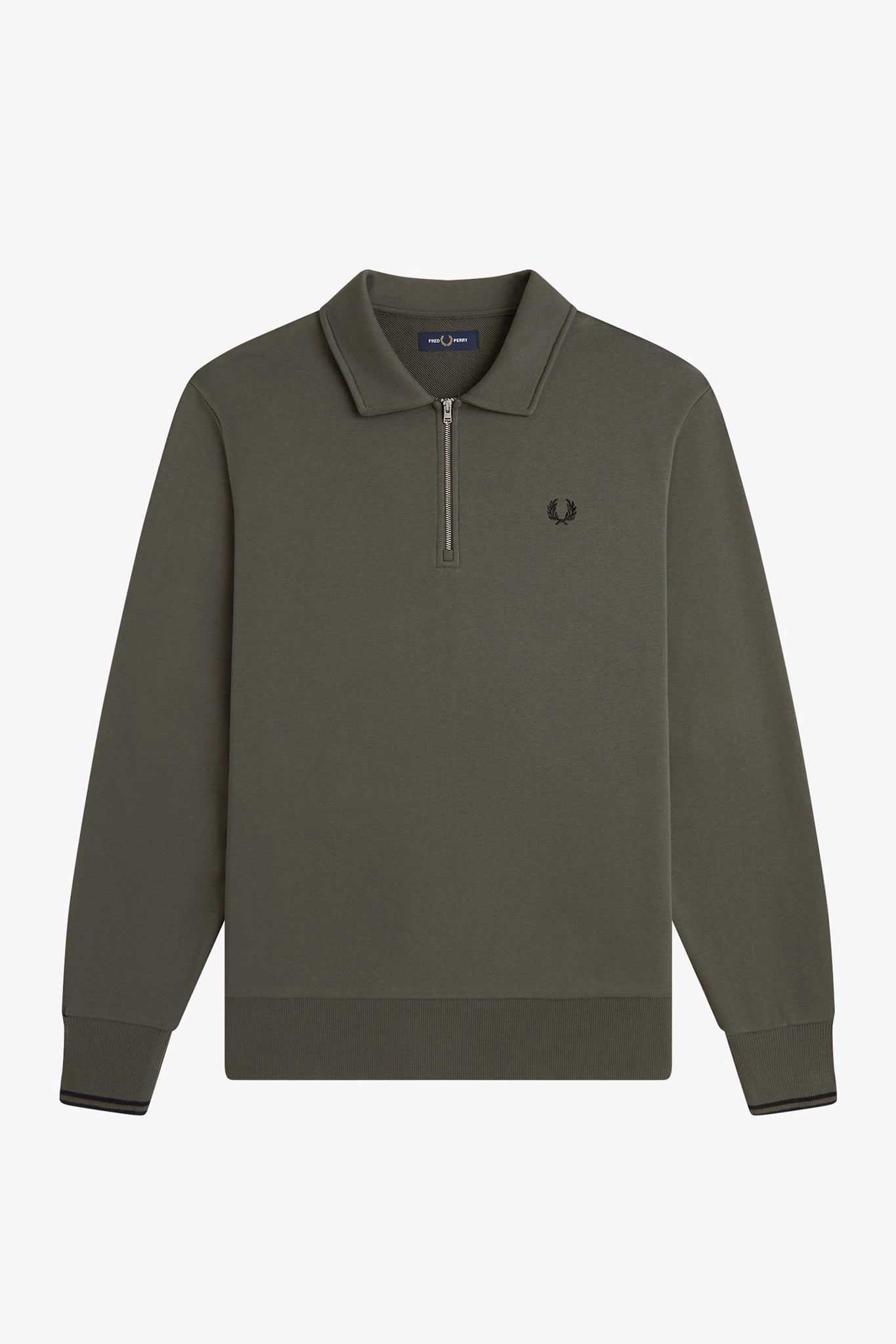 Half Zip Collared Sweatshirt Sweaters Fred Perry
