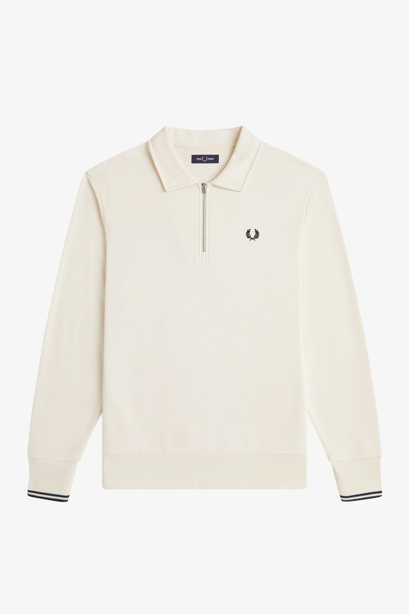Half Zip Collared Sweatshirt Sweaters Fred Perry