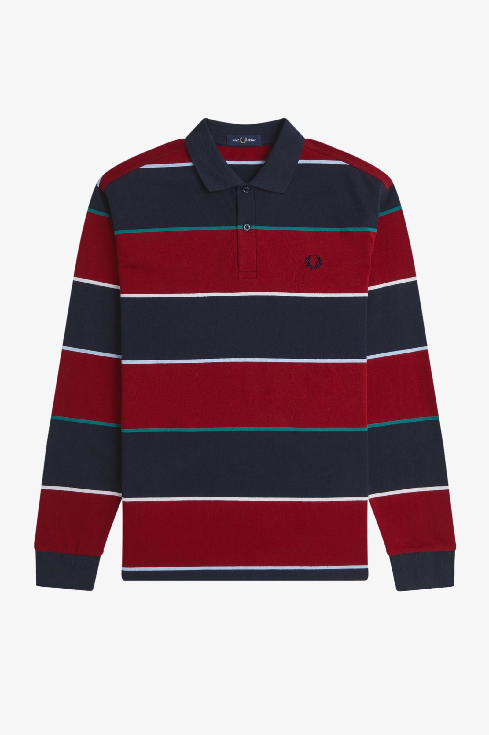 Heavyweight Jersey Striped Polo Shirt Polos Fred Perry