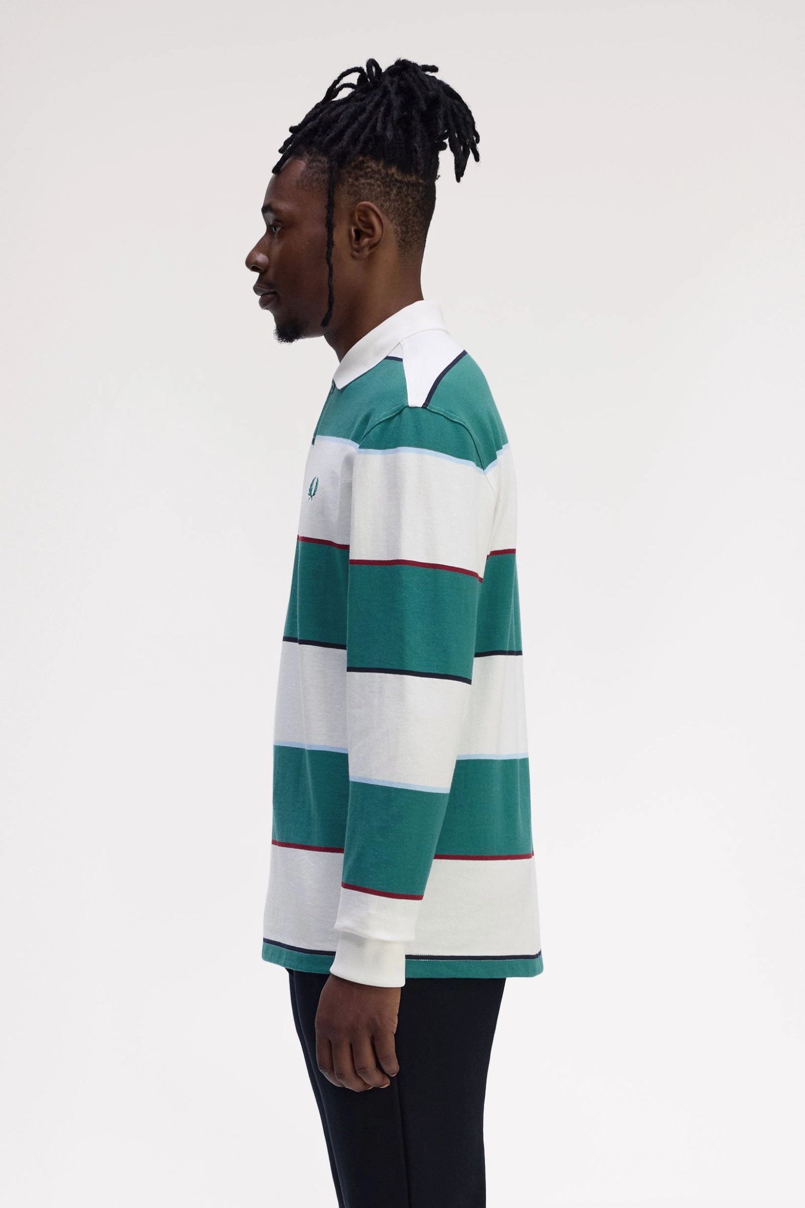 Heavyweight Jersey Striped Polo Shirt Polos Fred Perry