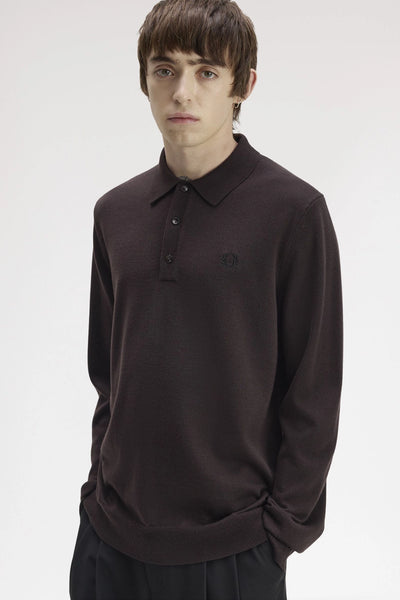 トップス Ray BEAMS FRED PERRY / RIB KNITTED SHIRT Long Sleeve Knitted Shirt – Ray Rickburn
