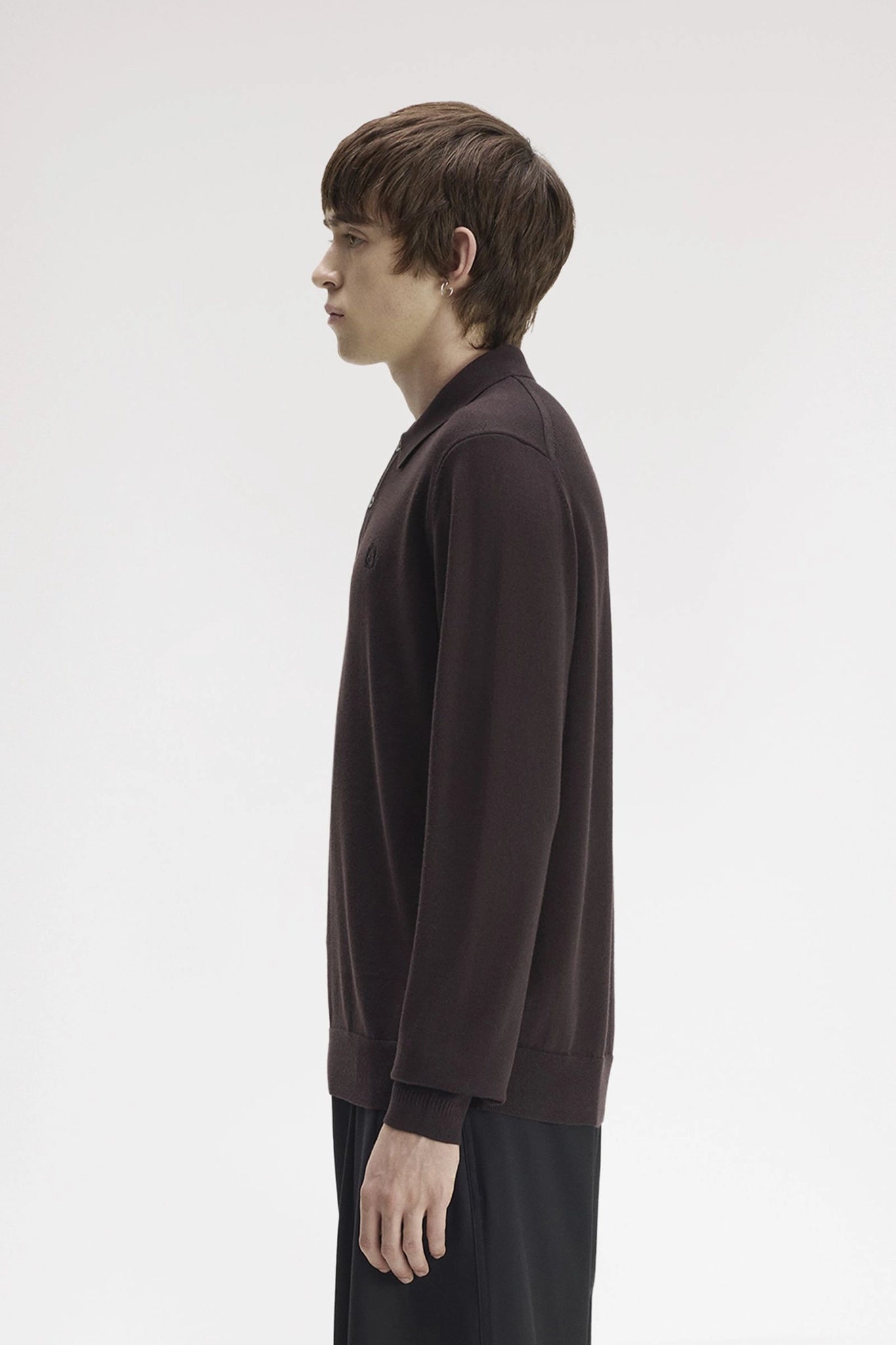Long Sleeve Knitted Shirt Polos Fred Perry