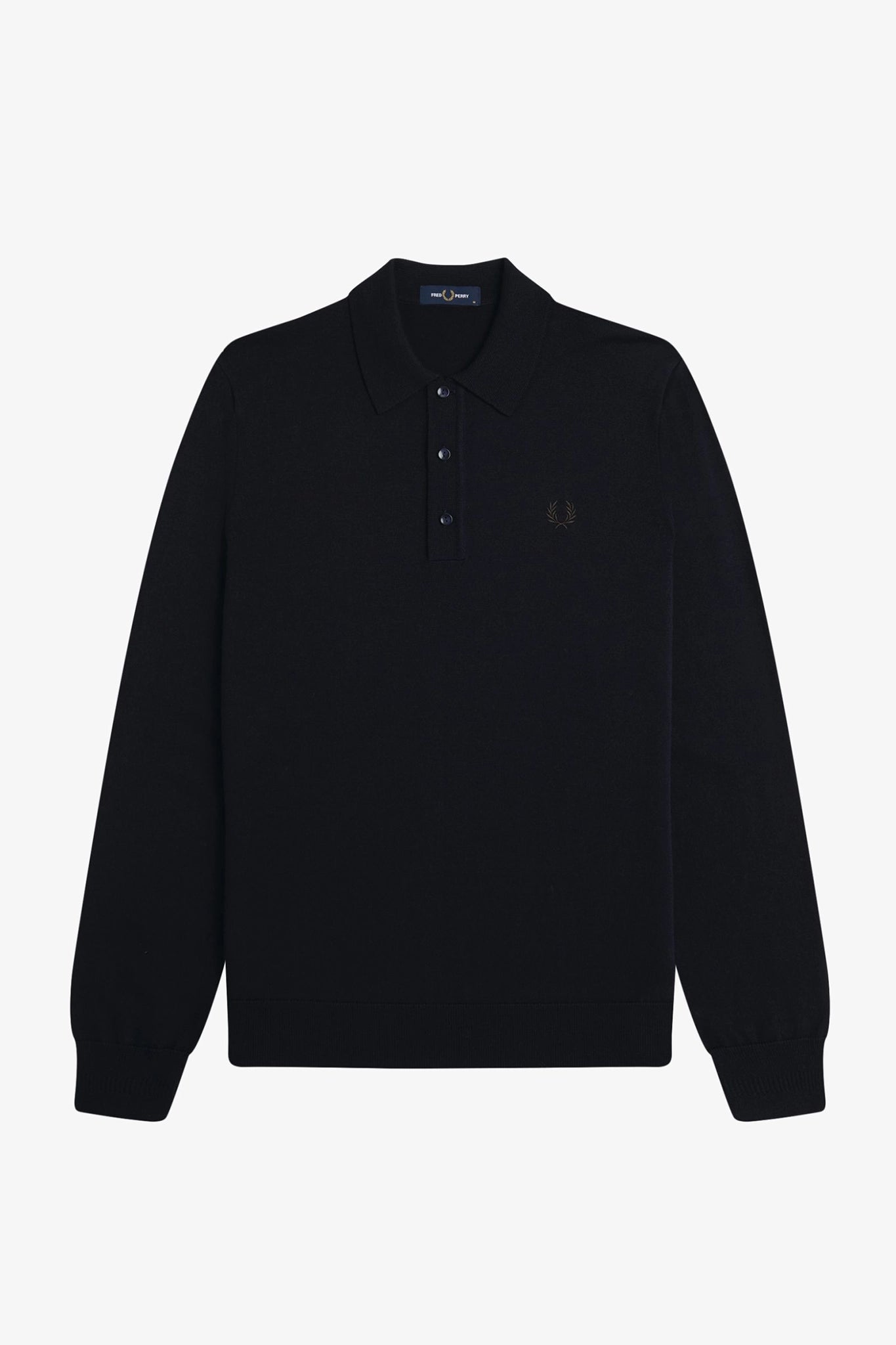 Long Sleeve Knitted Shirt Polos Fred Perry