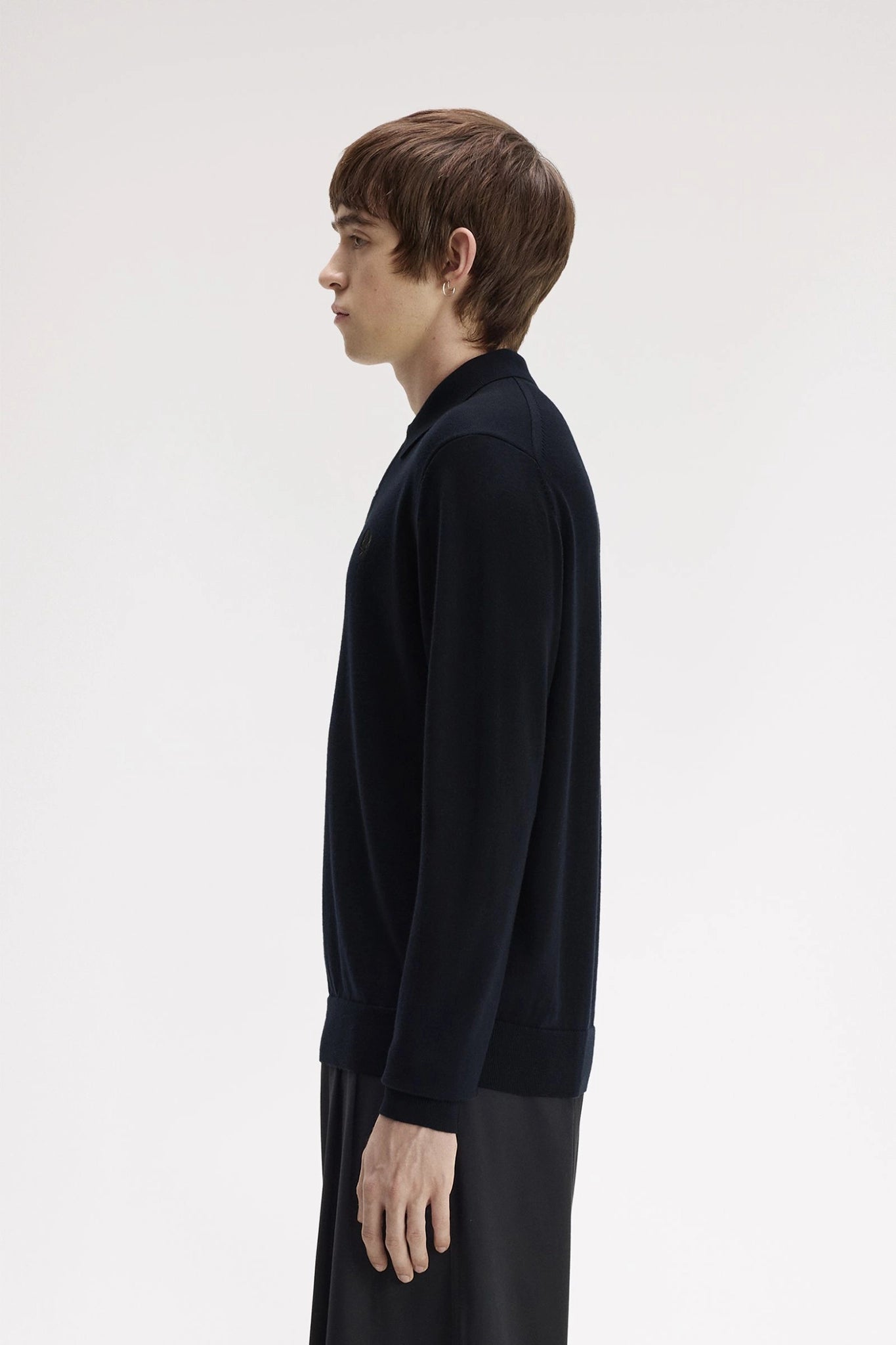 Long Sleeve Knitted Shirt Polos Fred Perry